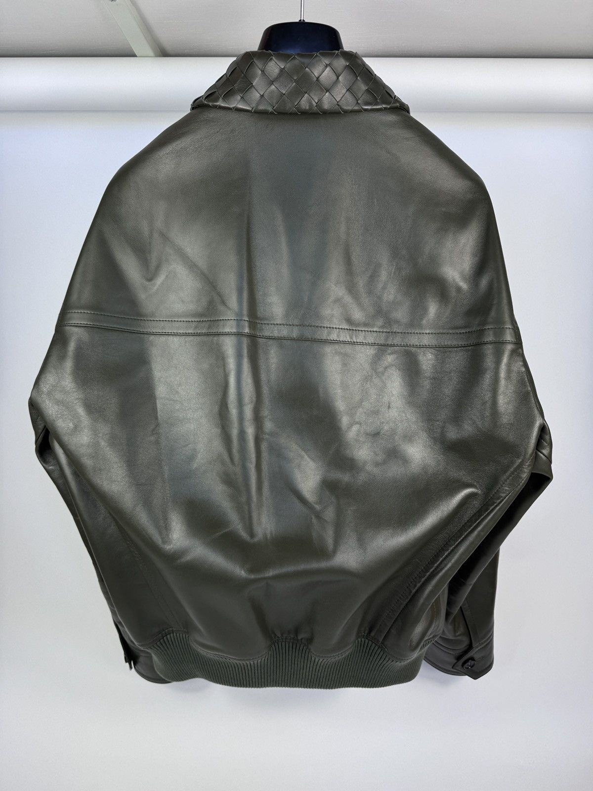 Bottega Veneta Intrecciato Blouson Leather Jacket Size US XXL / EU 58 / 5 - 2 Thumbnail