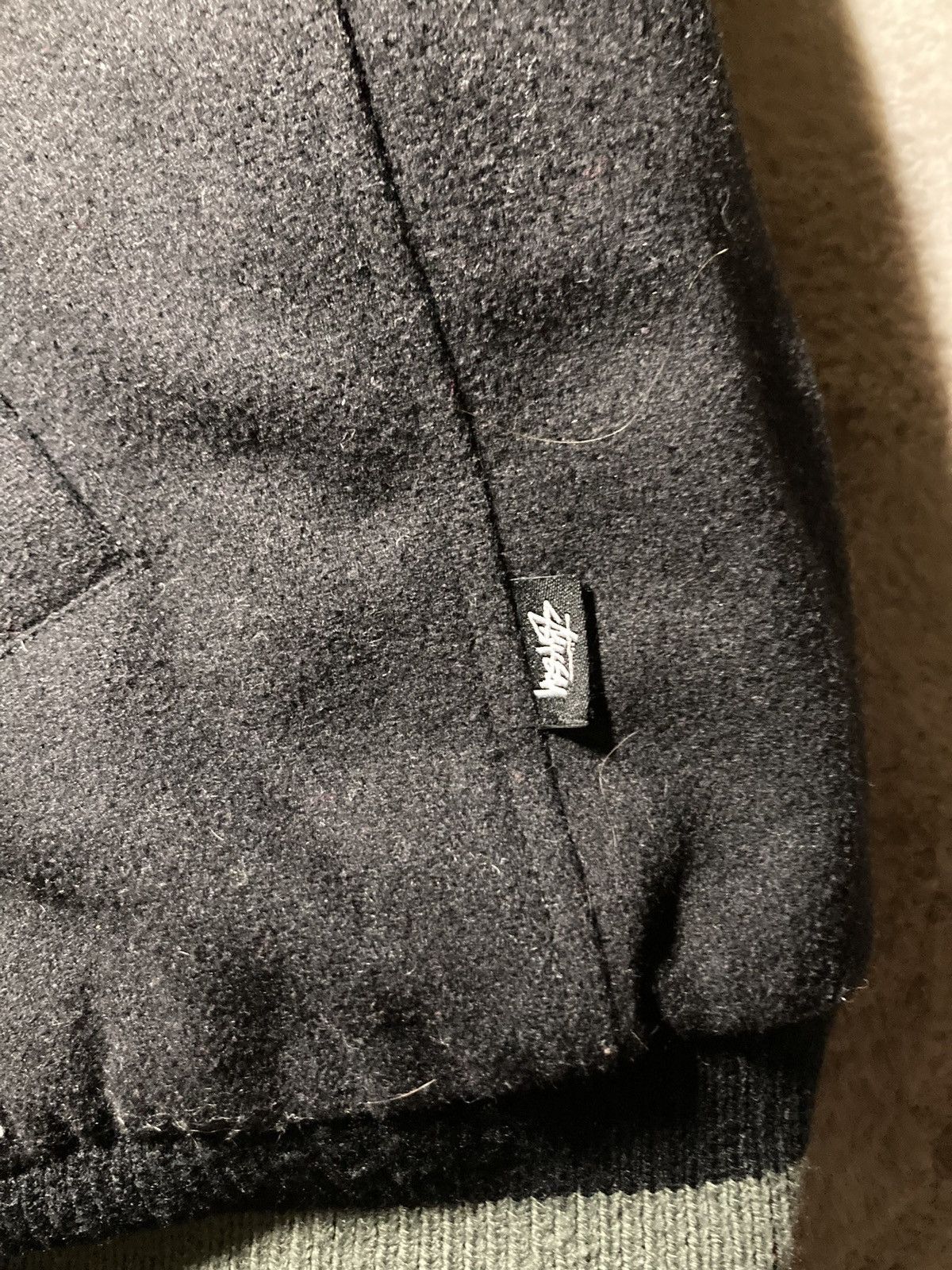 Stussy × Vintage ⛩️Stüssy Varsity Wool Bomber Jacket M y2k baggy rare big logo Size US M / EU 48-50 / 2 - 6 Thumbnail