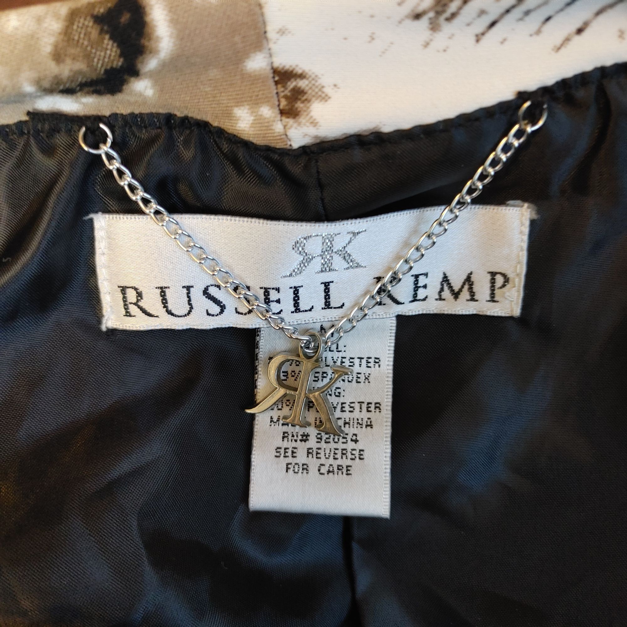 Other RUSSELL KEMP NEW YORK Women M Brown Multi Animal Print Open Size M / US 6-8 / IT 42-44 - 3 Thumbnail