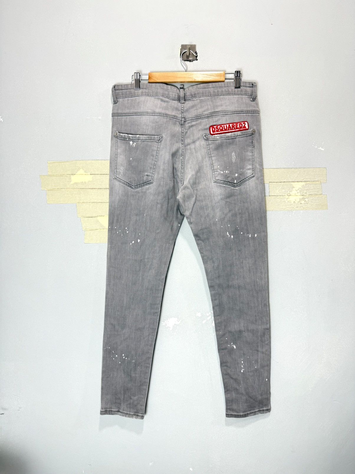 Dsquared2 Dsquared2 Pants Gray Denim Pants Jeans Drip Drill Size US 34 / EU 50 - 1 Thumbnail