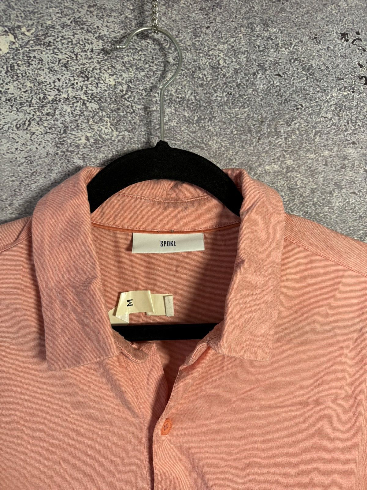 SPOKE Spoke London Polo Shirt Mens Rose Collar Stripes M size Size US M / EU 48-50 / 2 - 7 Thumbnail