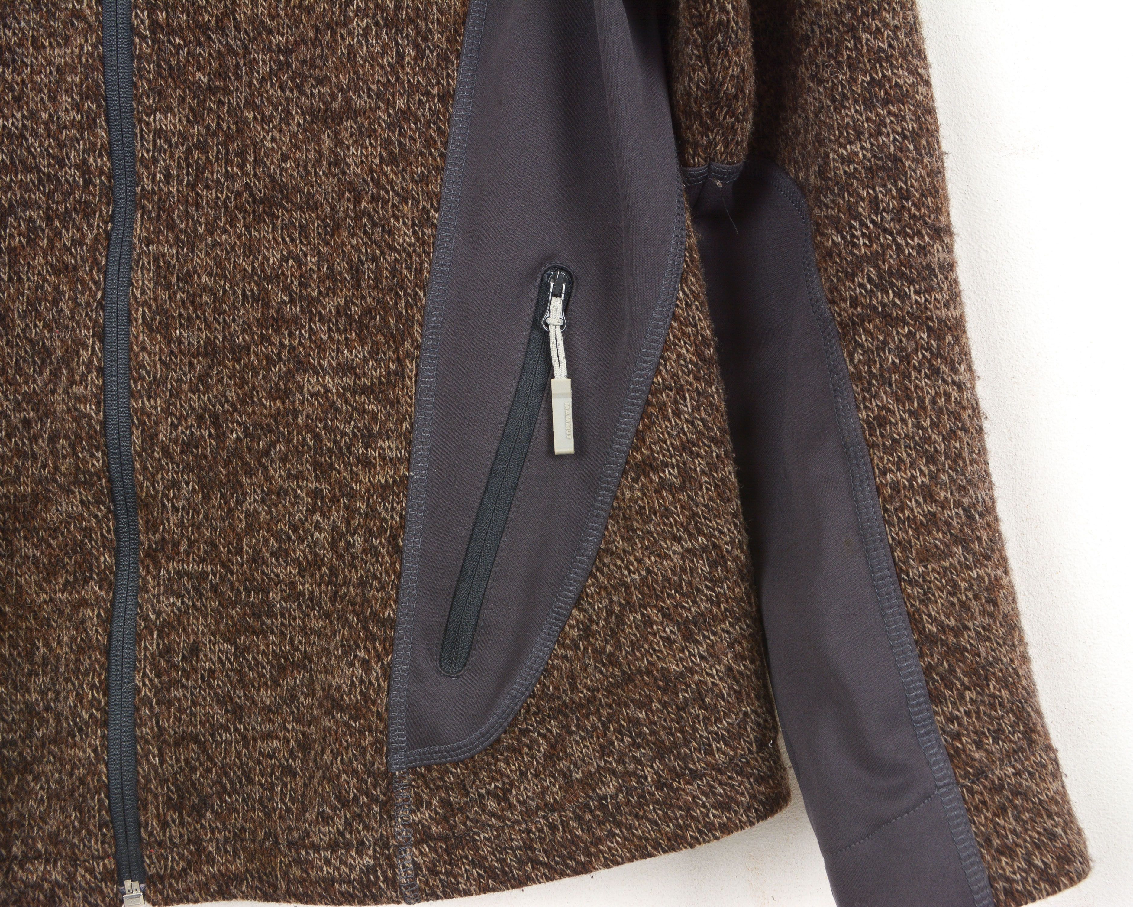 Mammut Womens M Wool Fleece Jumper Sweatshirt Jacket Sweater Brown Size M / US 6-8 / IT 42-44 - 3 Thumbnail