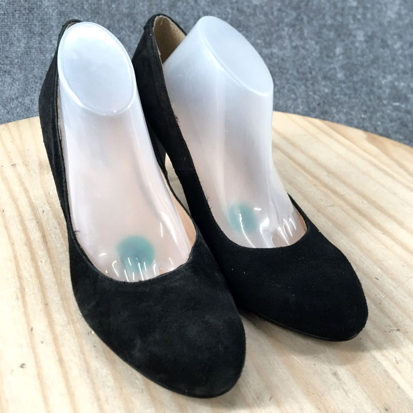Vintage Elodie High Heels Womens 39 Classic Pumps Black Leather Slip On Casual Comfort Pump Shoes Size US 8 / IT 38 - 3 Thumbnail