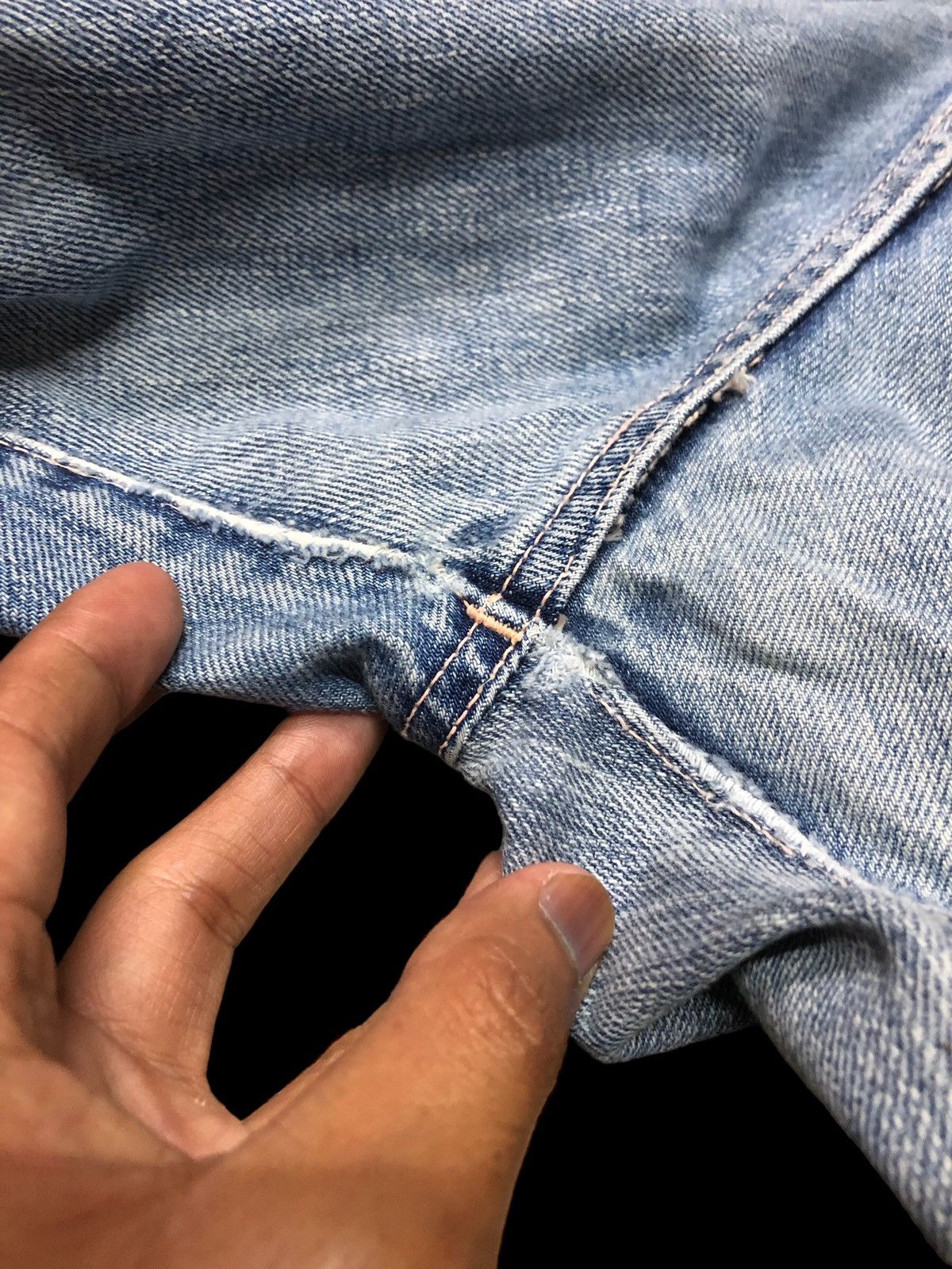 Johnbull SPECIAL DESIGN DISTRESSED SELVEDGE DENIM Size US 31 - 12 Thumbnail
