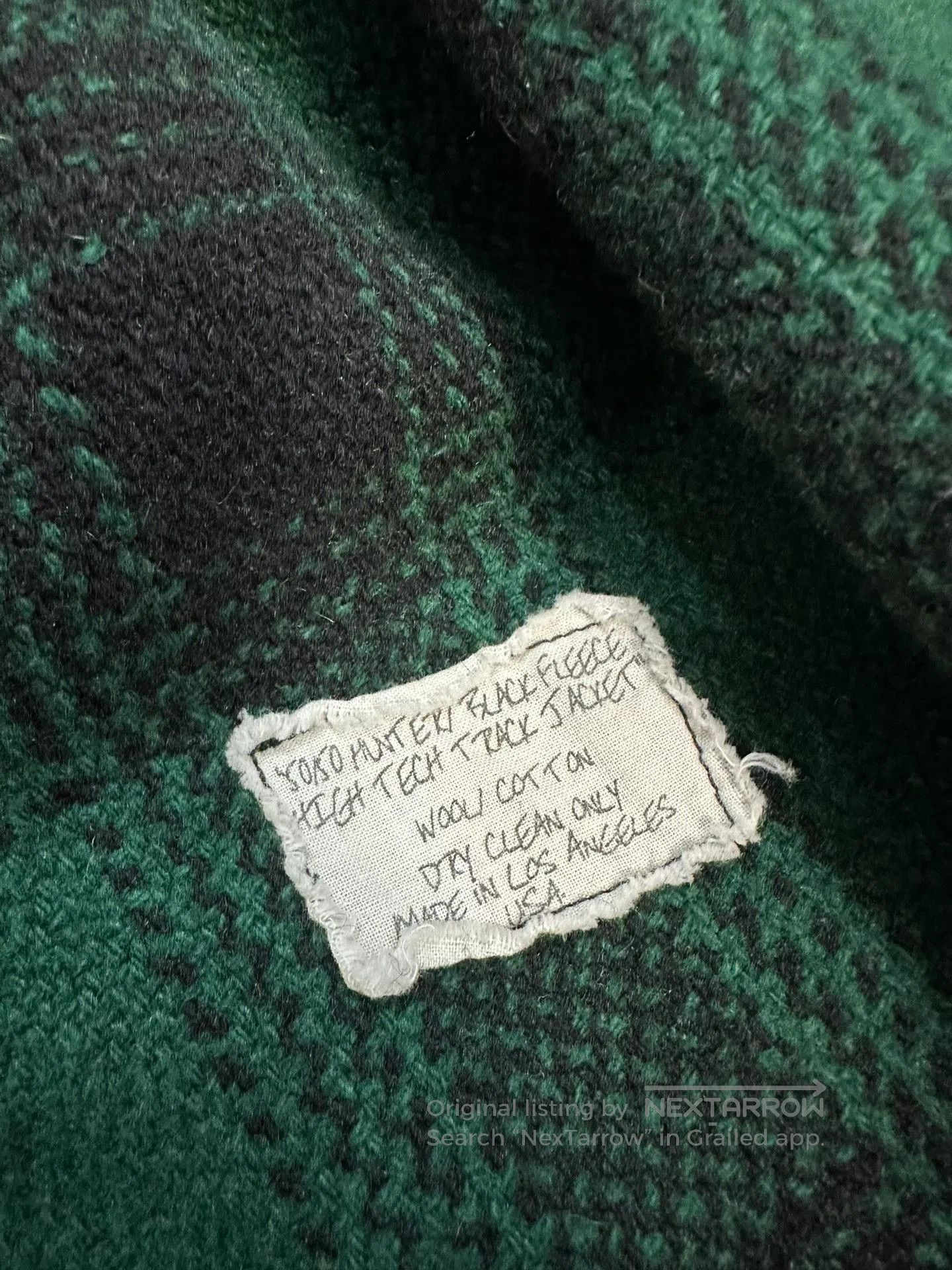 Greg Lauren Greg Lauren Spliced Thick Wool Shirt. Size US L / EU 52-54 / 3 - 4 Thumbnail