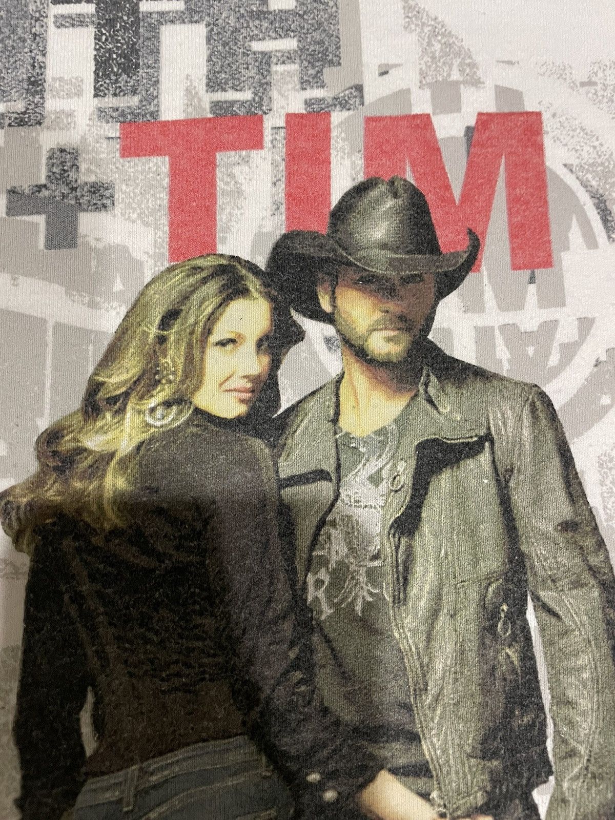 Band Tees × Country Road × Vintage Vintage Faith Hill & Tim Mcgraw Concert Distressed Tee Size US XL / EU 56 / 4 - 7 Thumbnail