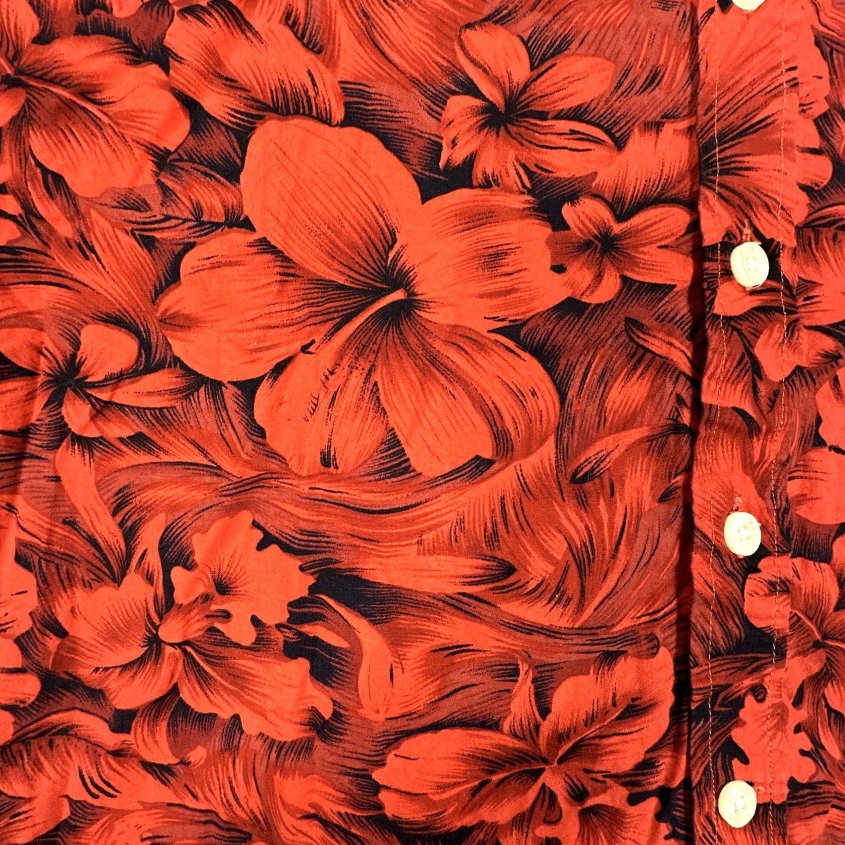 Vintage VINTAGE Kennington Hawaiian Button-Up Shirt L Red Cotton Pocket Size US L / EU 52-54 / 3 - 4 Thumbnail