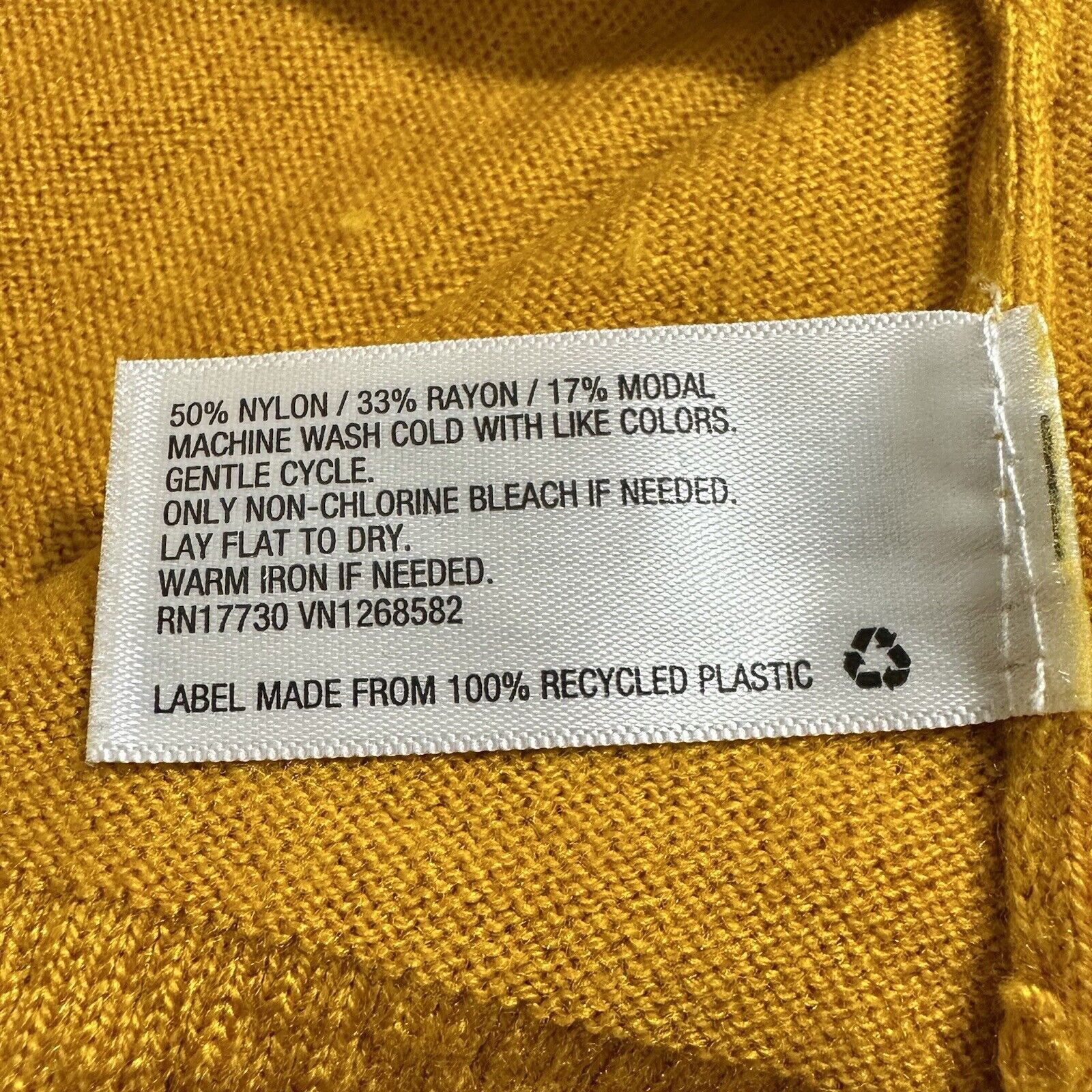Other A New Day XS Mustard Yellow Crewneck Sweater Modal Blend Size XS / US 0-2 / IT 36-38 - 4 Thumbnail