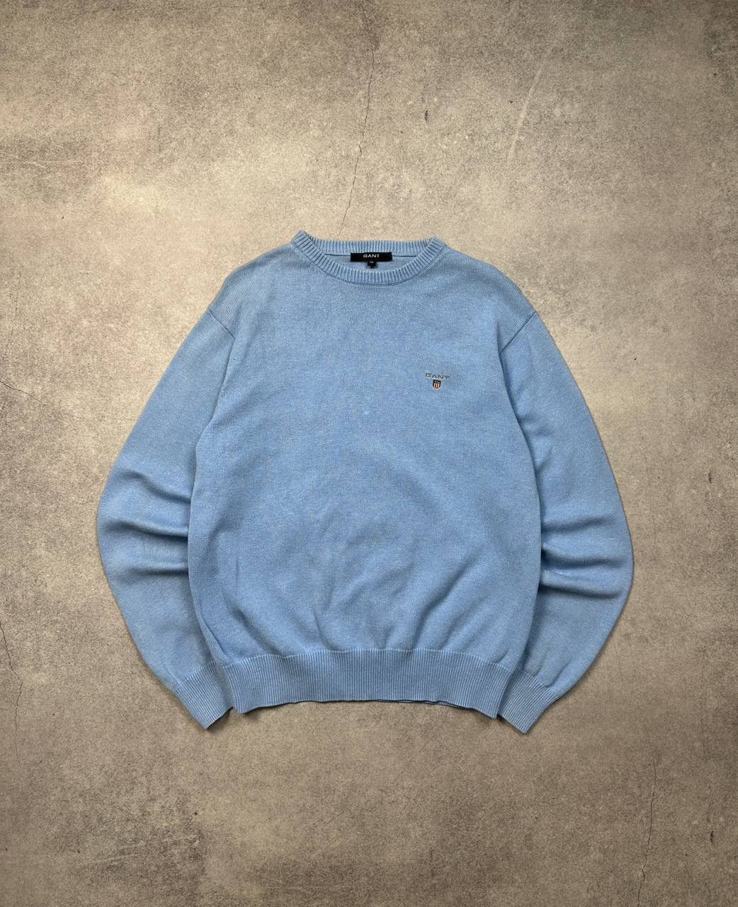 Gant Vintage Gant Sweater, Size M – Classic Light Blue Knit Size US M / EU 48-50 / 2 - 1 Thumbnail