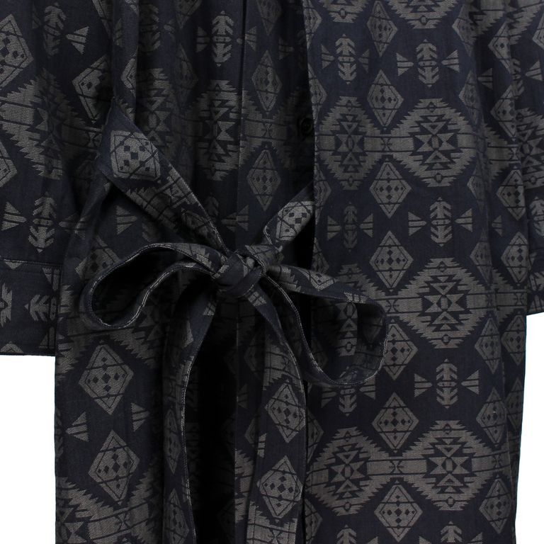 Yohji Yamamoto Pour Homme Left 2 Layerd Pattern Gown Blouse