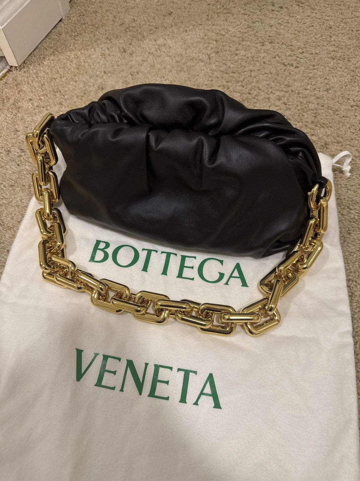 Bottega Veneta Leather Chain Pouch