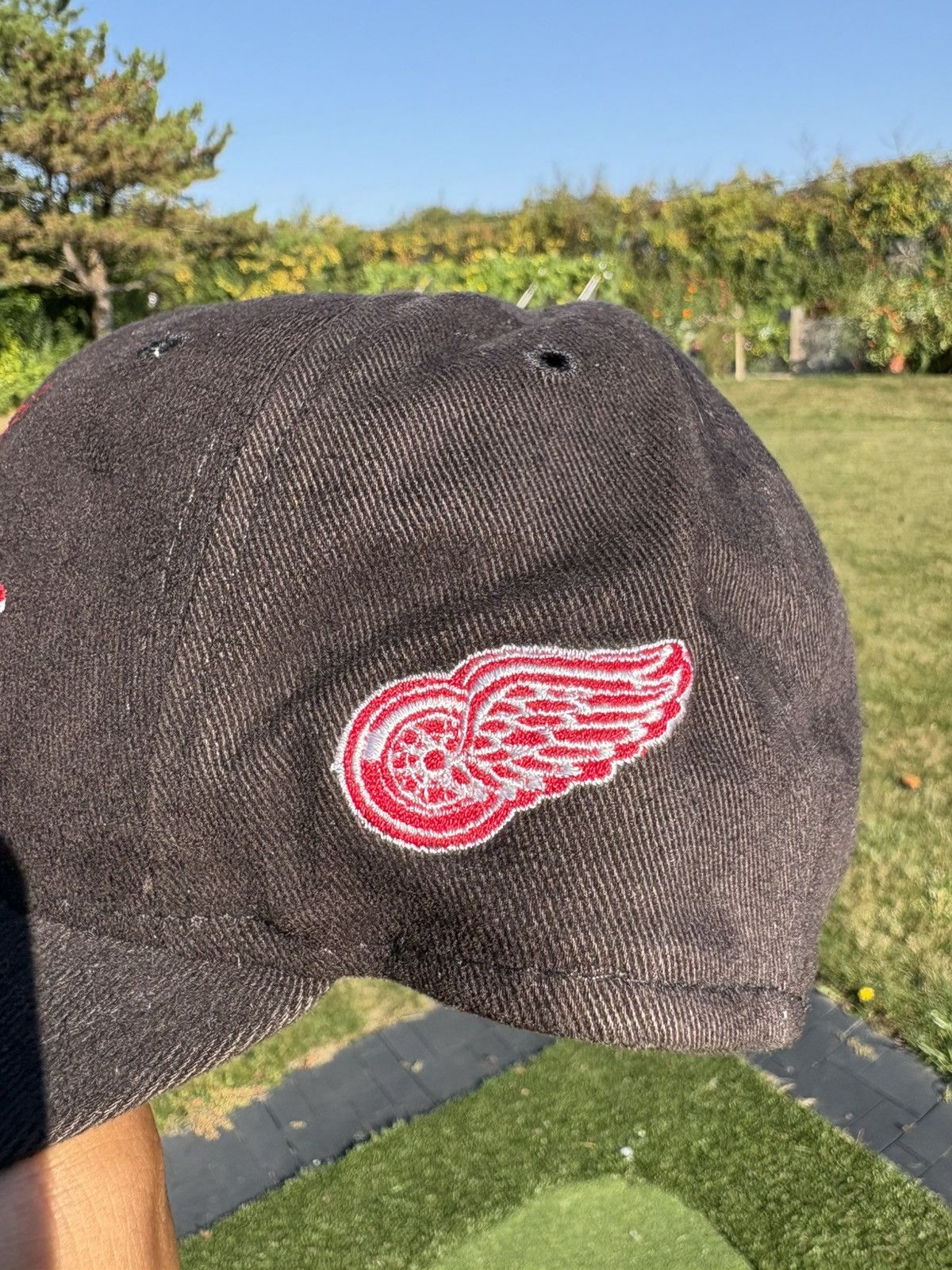 New Era Detroit Red Wings NHL New Era Made in USA Vintage 80s Hat Size ONE SIZE - 4 Thumbnail