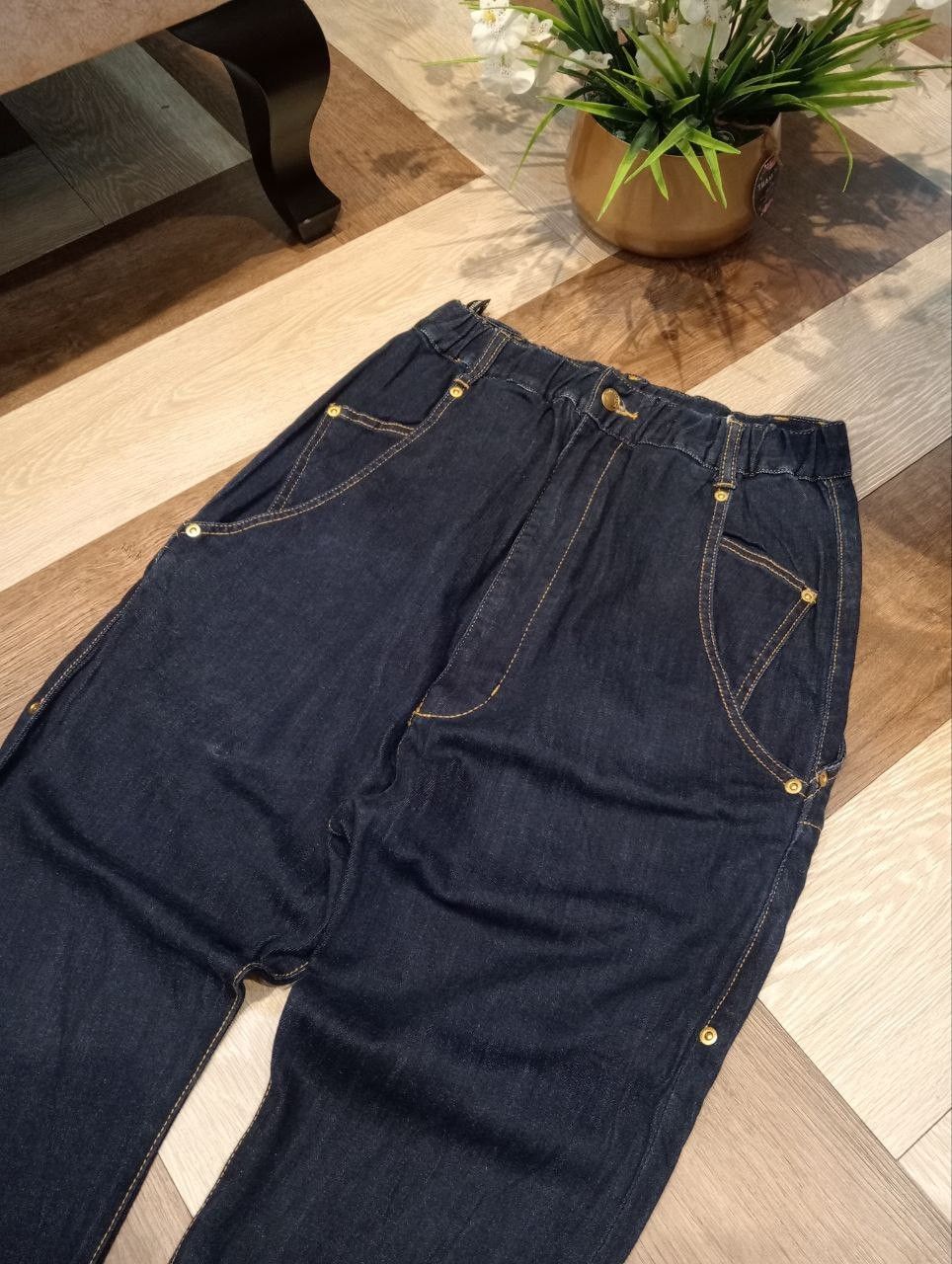 mercibeaucoup VINTAGE MERCIBEAUCOUP ISSEY MIYAKE DROP CROTCH INDIGO PANTS Size 28" / US 6 / IT 42 - 4 Thumbnail