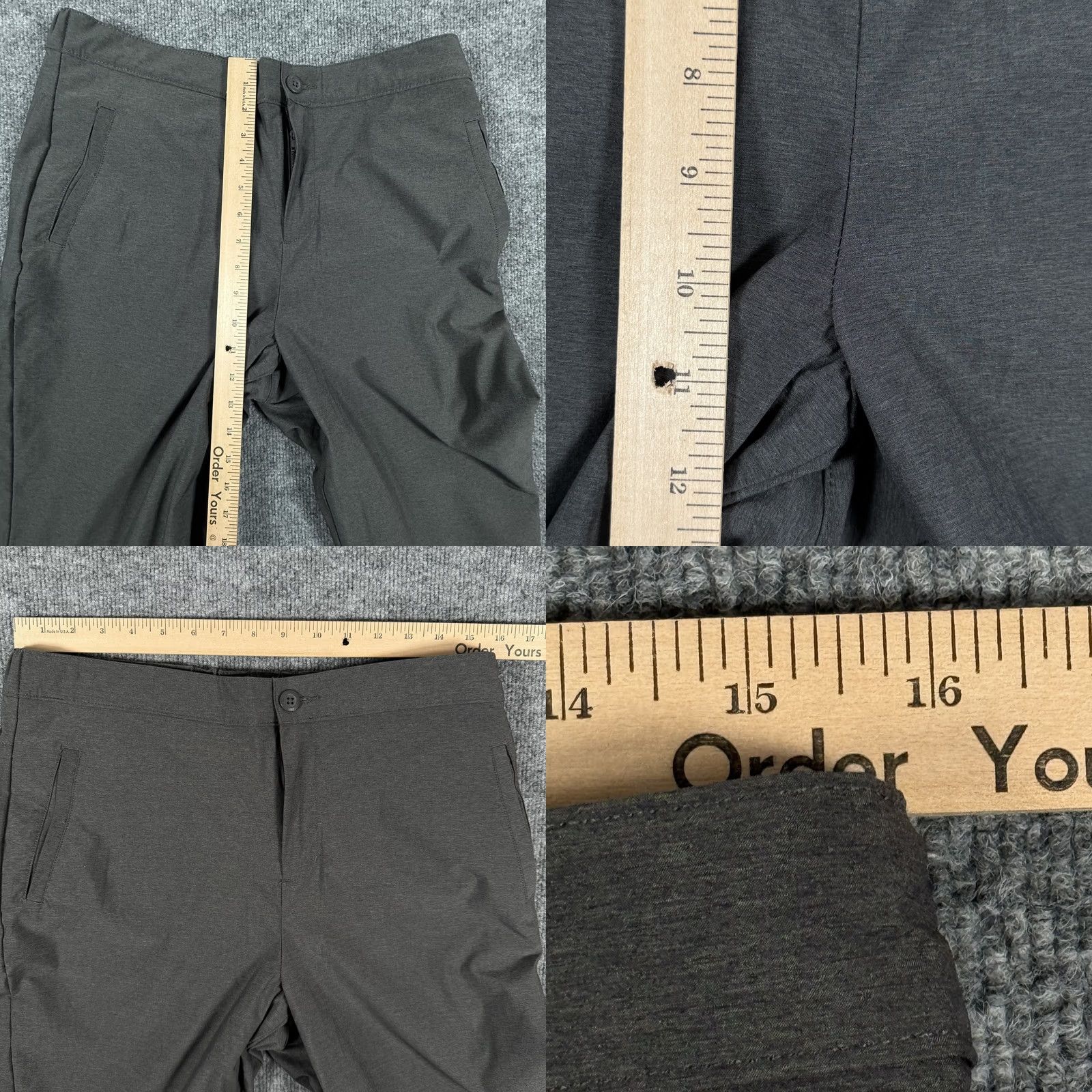 Vintage Stormpack Pants Mens Medium Gray Fleece Lined Water Resistant Outdoor Winter Warm Size US 31 - 8 Thumbnail