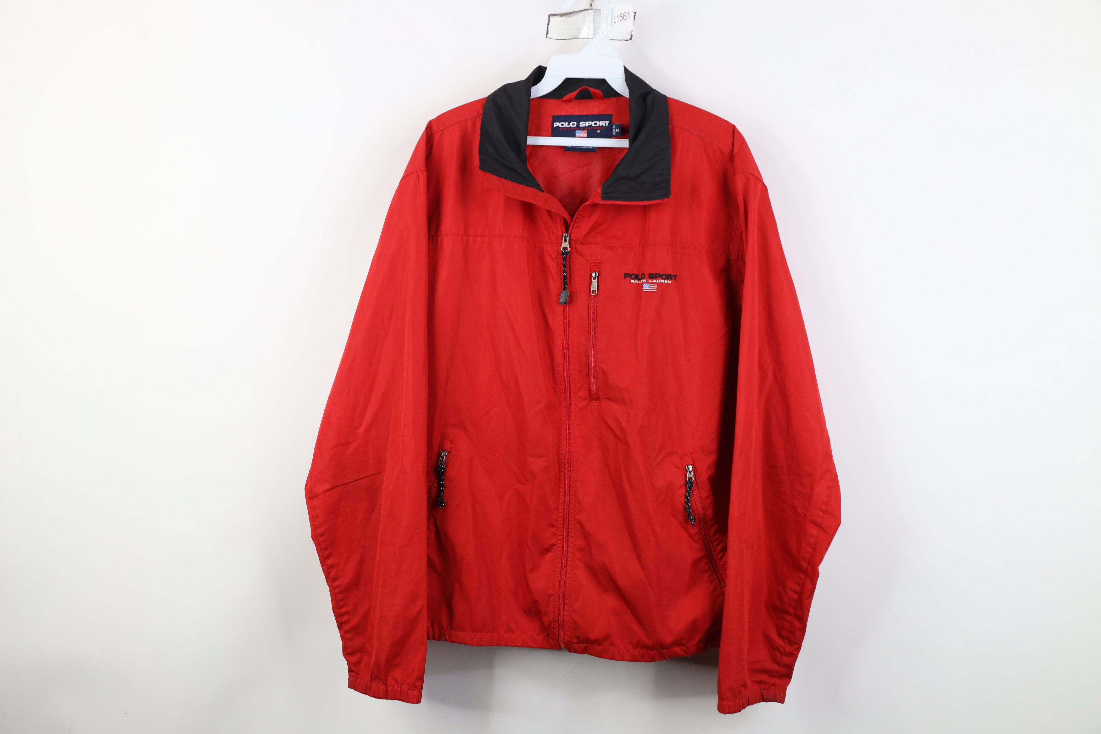 Ralph Lauren Vintage 90s Polo Sport Ralph Lauren Flag Windbreaker Jacket Size US M / EU 48-50 / 2 - 1 Thumbnail