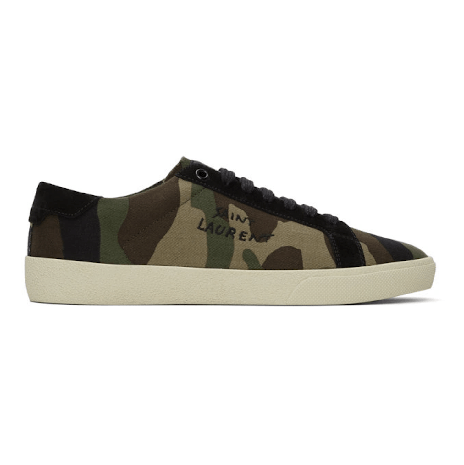 Saint Laurent Paris Saint Laurent Canvas Camo SL/06 Low Top Sneaker Men Size US 10 / EU 43 - 1 Thumbnail