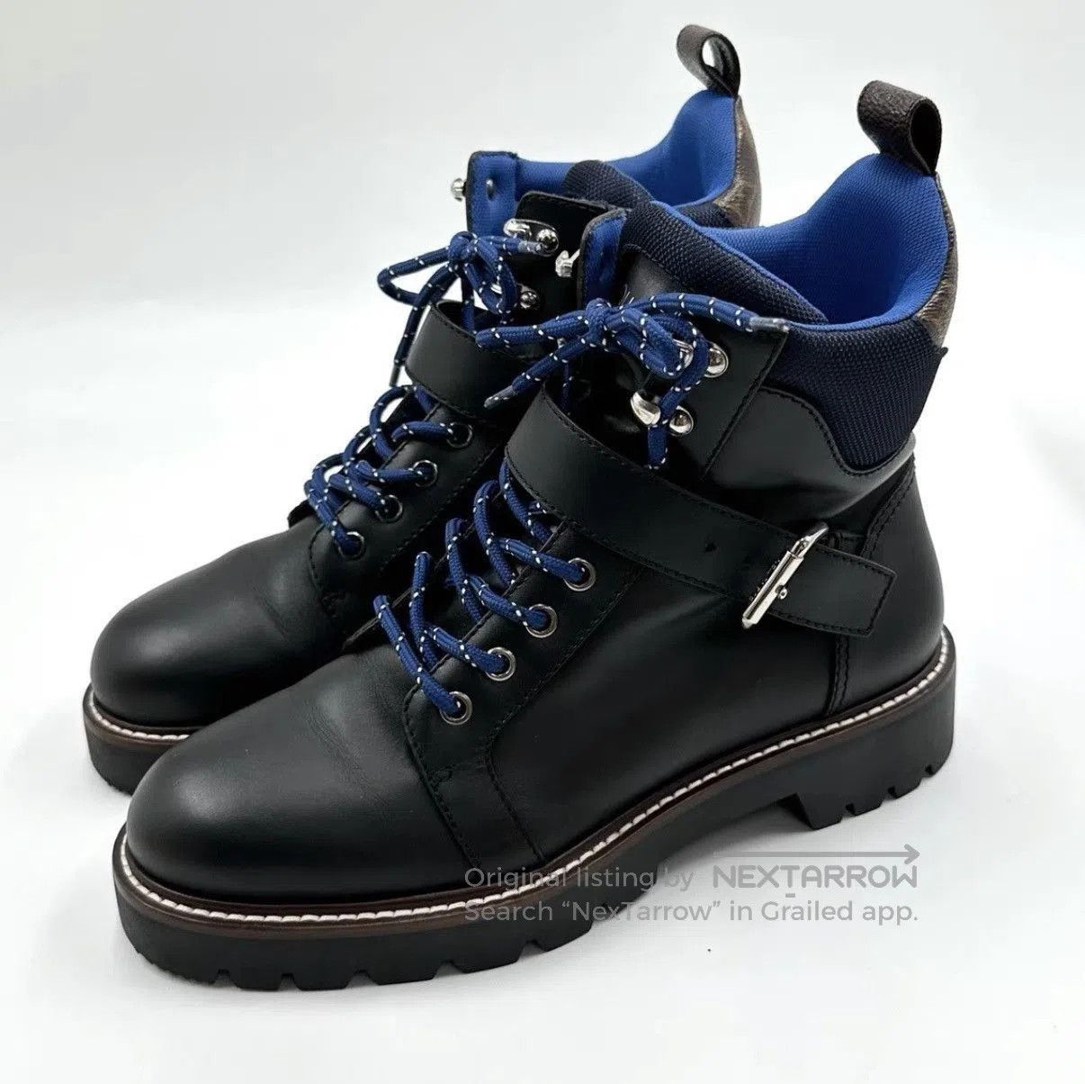 Louis Vuitton Black Leather Lace. Size US 7 / EU 40 - 1 Thumbnail