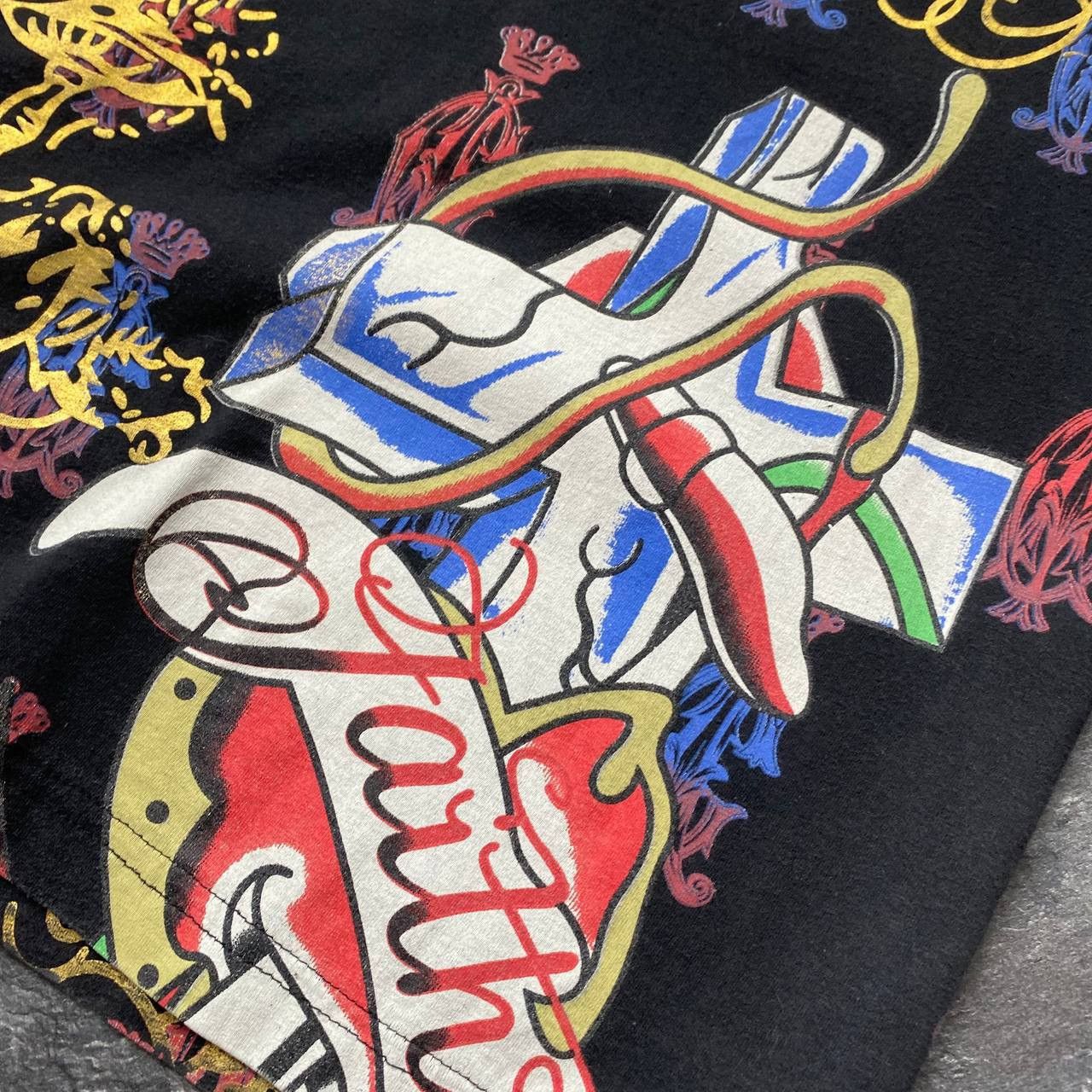 Christian Audigier × Ed Hardy × Vintage Vintage Y2K Ed Hardy by Christian Audigier Tee Size US S / EU 44-46 / 1 - 4 Thumbnail