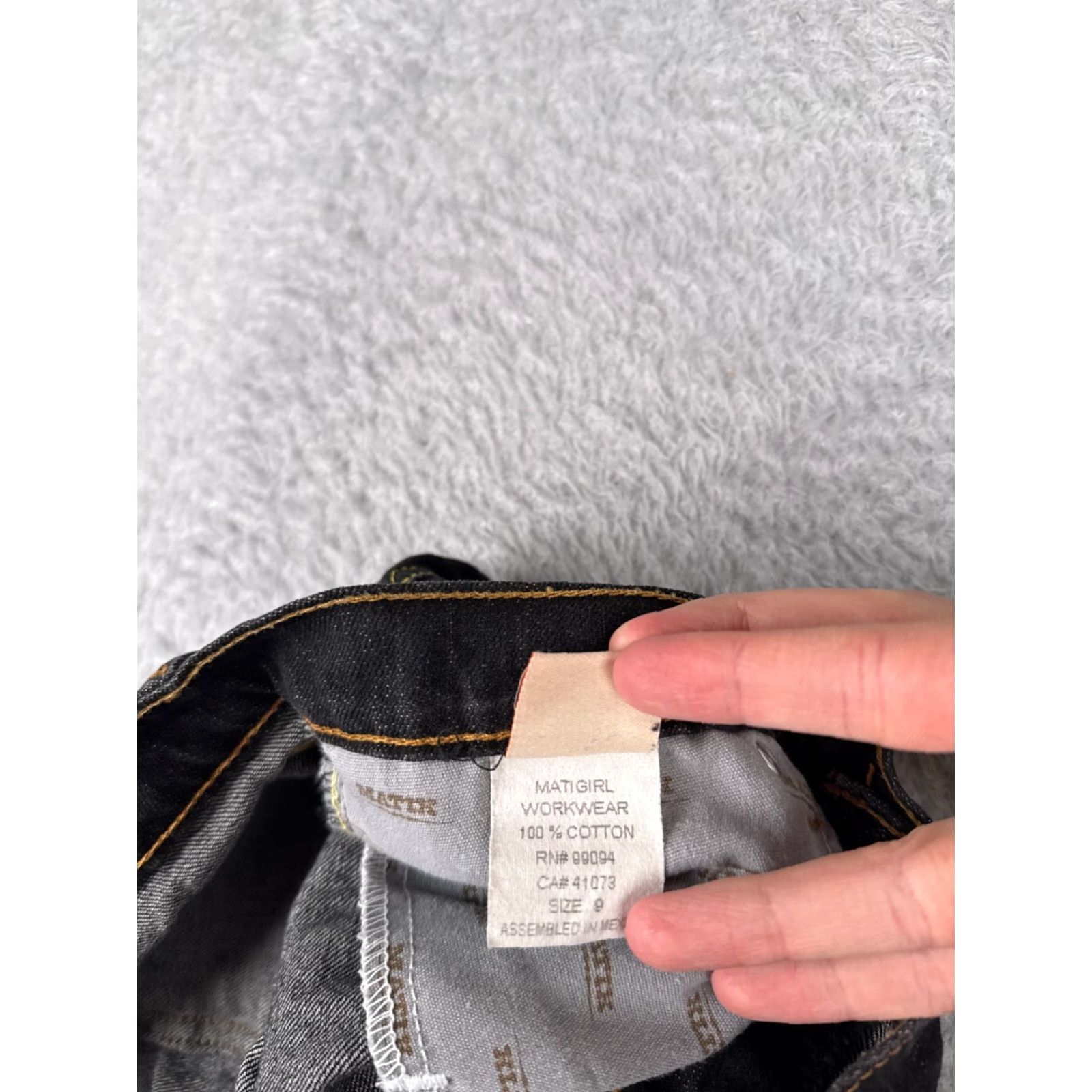Denime Matix Jeans Juniors 9 Black Denim Bootcut 32x32 100% Cotton Womens Jeans Size 30" / US 8 / IT 44 - 7 Thumbnail