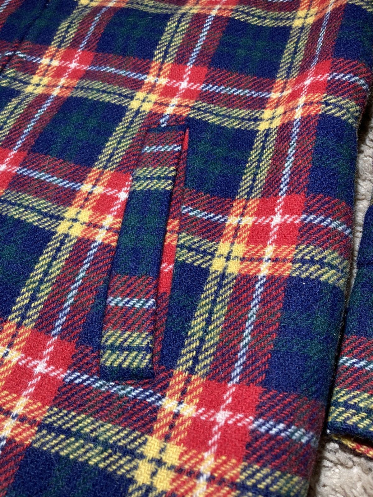 Bape 1998 Bape Check Fringe Western Jacket Fleece Plaid Tassel OG Size US XS / EU 42 / 0 - 3 Thumbnail