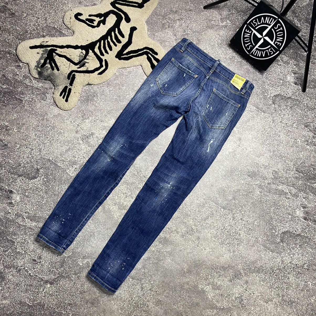 Dsquared2 Luxury Dsquared2 Hype y2k blue denim destressed style jeans Size US 30 / EU 46 - 2 Thumbnail