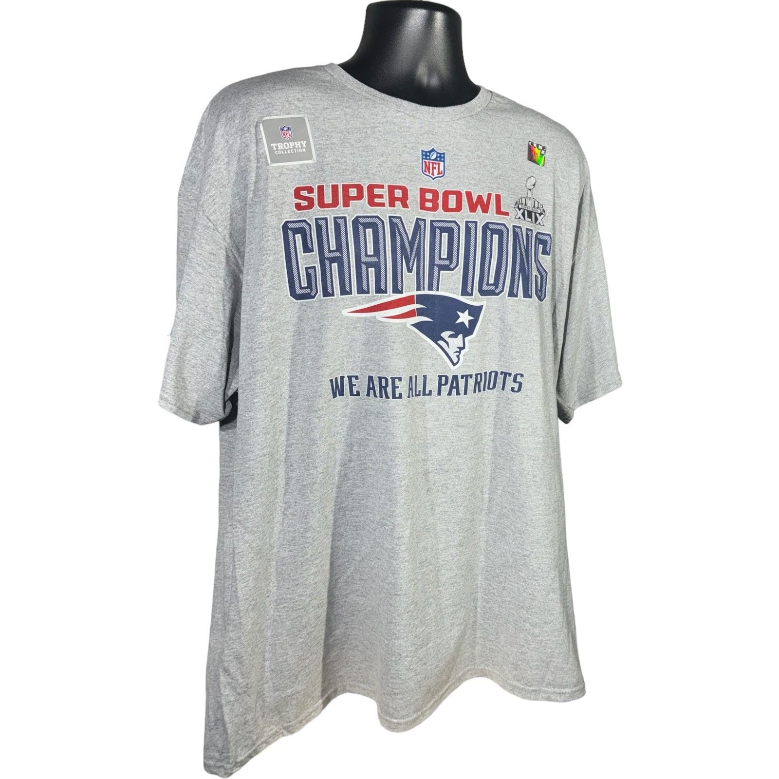 Delta NWT New England Patriots Super Bowl 49 Champions NFL Tee Size US XXL / EU 58 / 5 - 4 Thumbnail