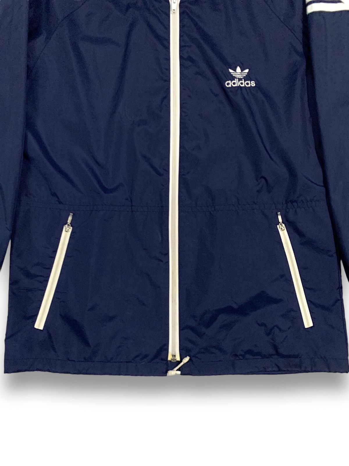 Adidas Vintage 80s Adidas Trefoil Full Zip Windbreaker Light Jacket Size US M / EU 48-50 / 2 - 9 Thumbnail