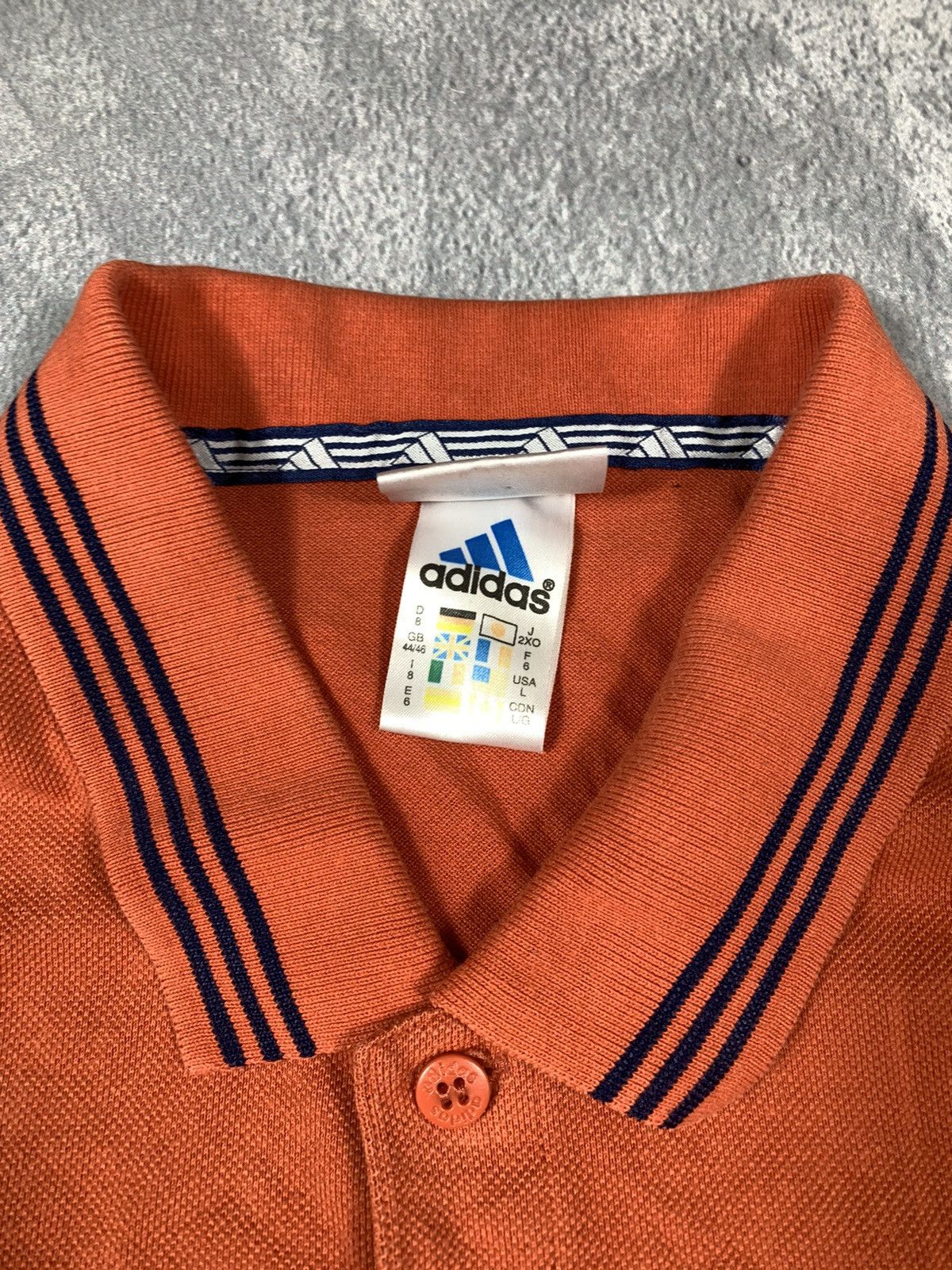 Adidas × Vintage Vintage 90s Adidas polo tee streetwear style size L Size US L / EU 52-54 / 3 - 5 Thumbnail