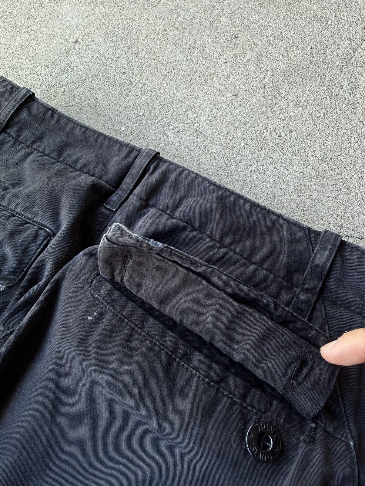 Stone Island 2000s STONE ISLAND Black Oversized Multi Pocket Cargo Pants Size US 30 / EU 46 - 9 Thumbnail
