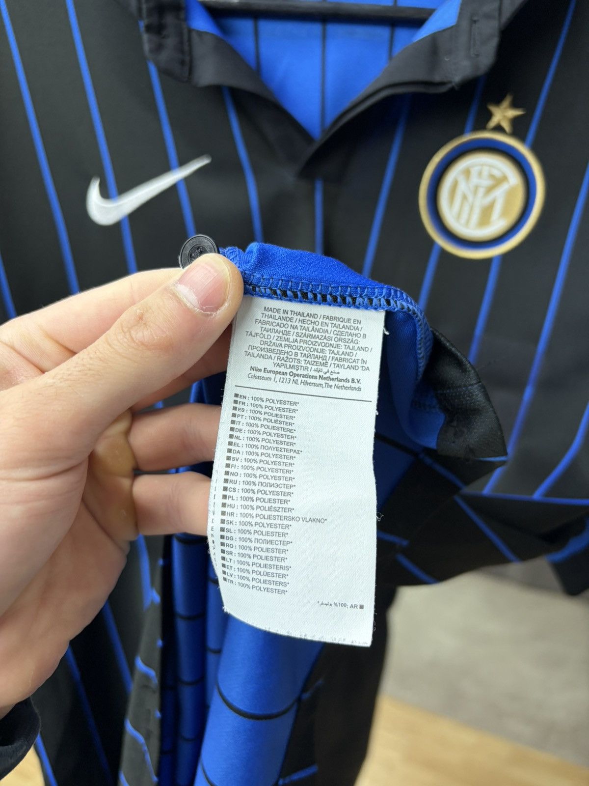 Nike Nike Inter Milan Home Kit Football Jersey 2014/15 Tee Size US L / EU 52-54 / 3 - 12 Thumbnail