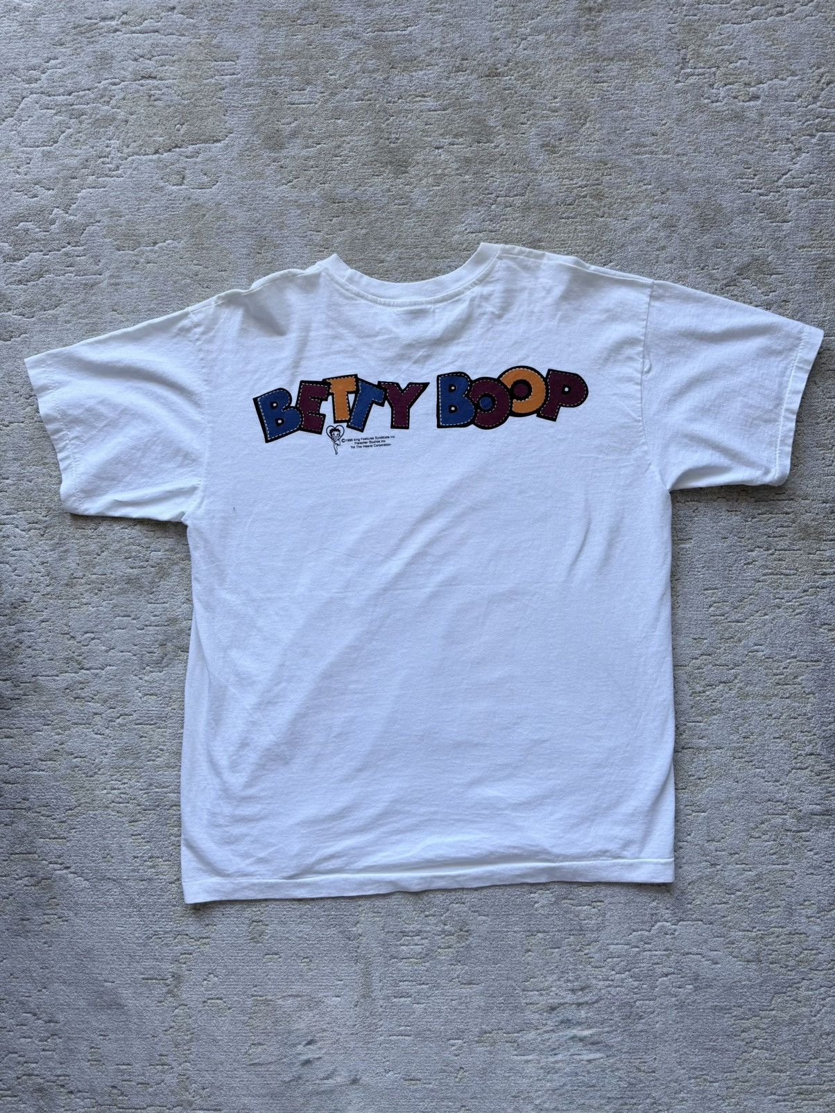 Other Vintage 1996 Betty Boop Daisy Flowers Cartoon Graphic Tee Size US XL / EU 56 / 4 - 4 Thumbnail