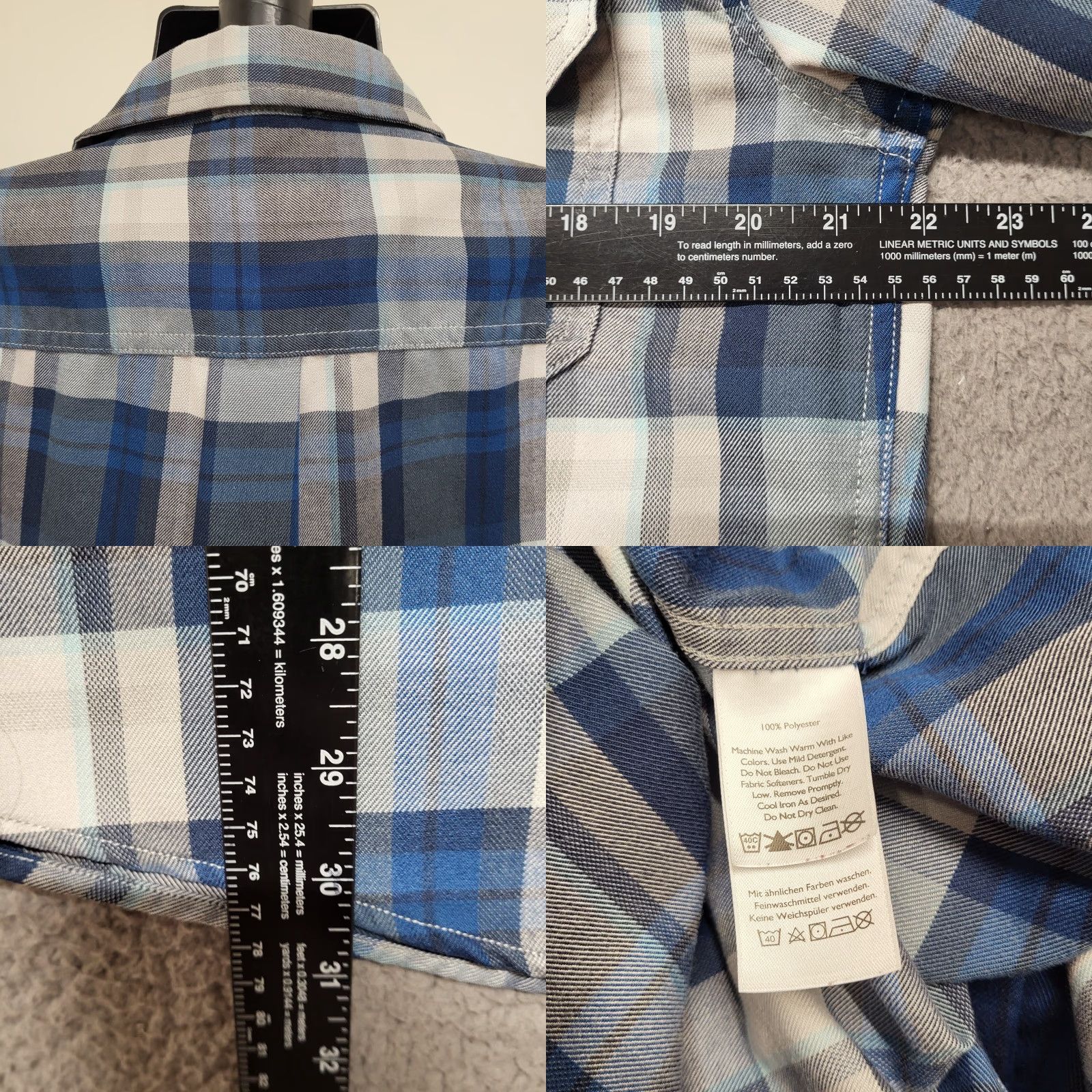 Eddie Bauer Eddie Bauer Travex Shirt Mens TM Blue Plaid Button Up Long Sleeve Casual M Blue Plaid Shirt Travex Eddie Bauer Mens TM Button-Up Long Sleeve Casual Size US M / EU 48-50 / 2 - 8 Thumbnail