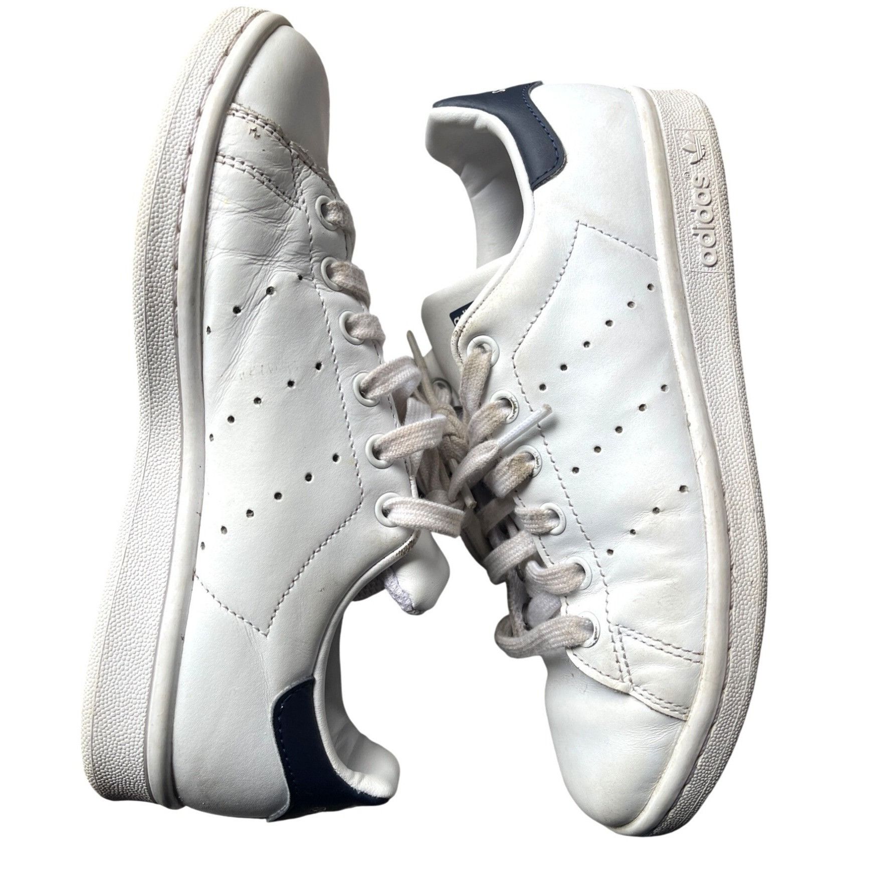 Adidas Adidas Stan Smith Originals White Dark Blue Sneakers Mens 4 Size US 5.5 / IT 35.5 - 1 Thumbnail