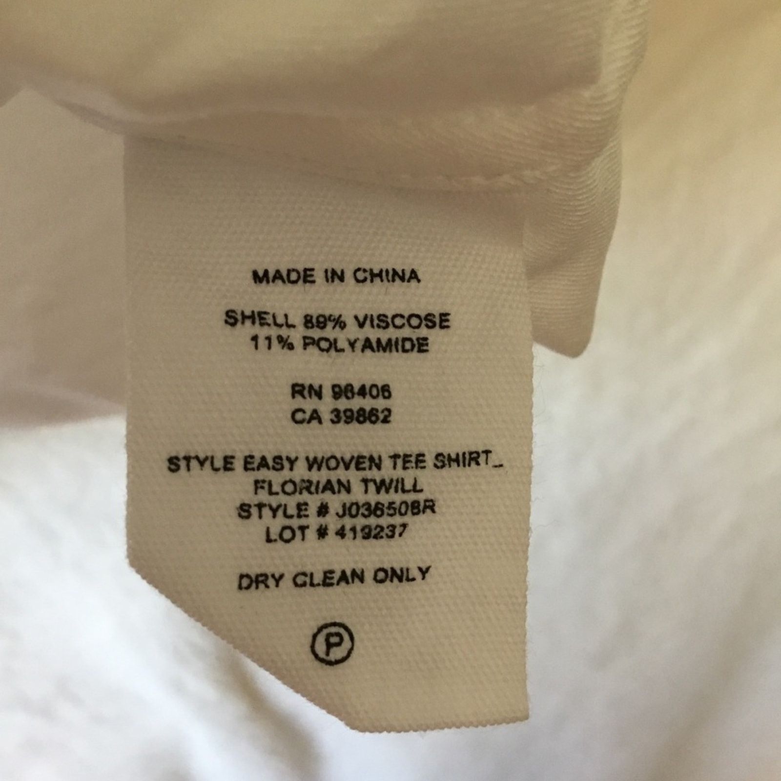 Theory Theory White Style Easy Woven Tee Shirt Size S / US 4 / IT 40 - 6 Thumbnail