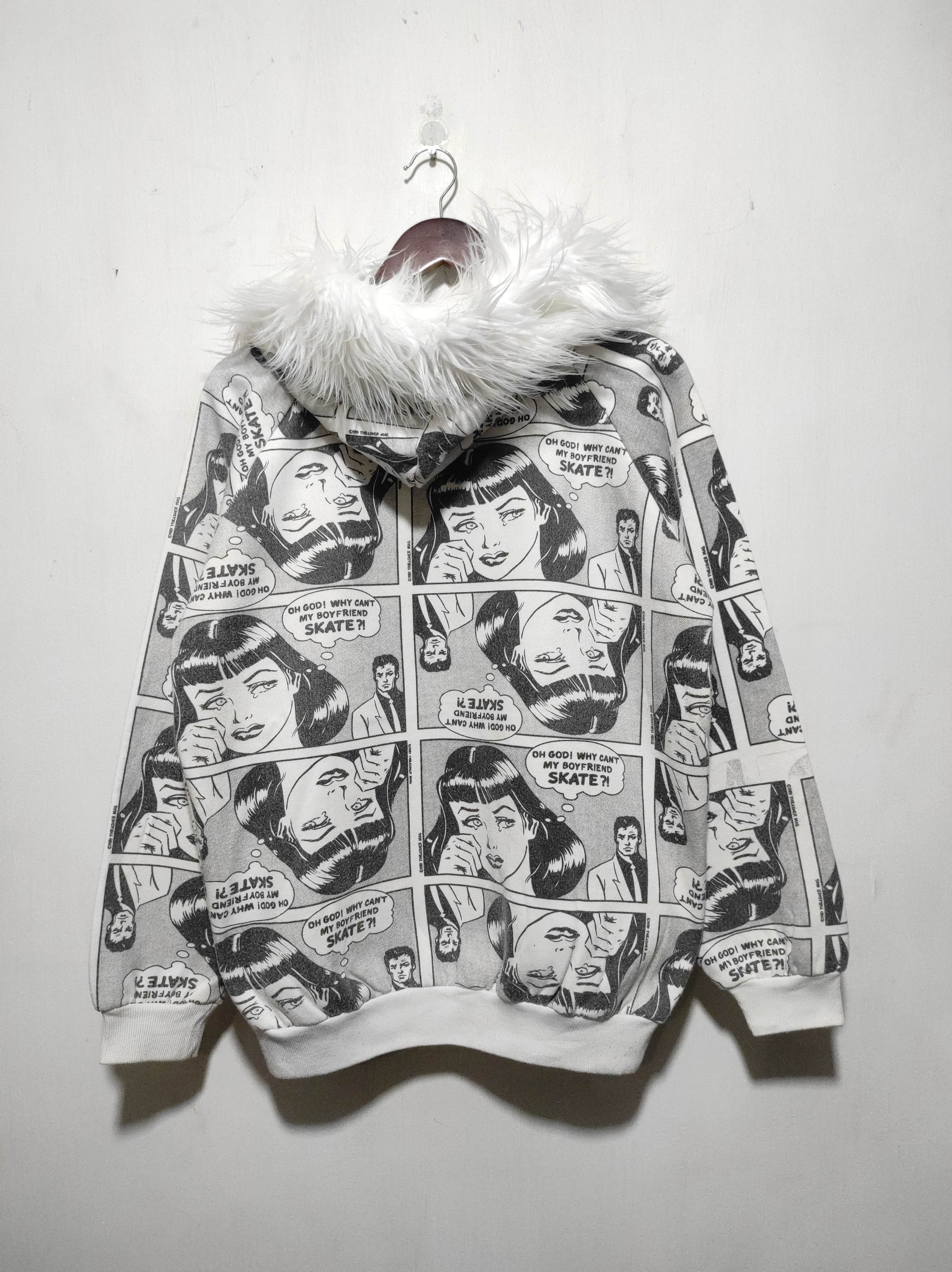 Japanese Brand MALIMALIHO Magazine Full Print Fur Hoodie IfSixWasNine style Size US M / EU 48-50 / 2 - 12 Thumbnail