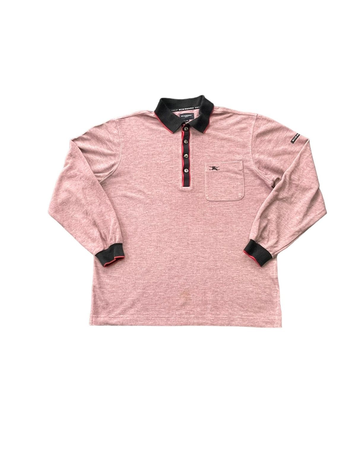 Burberry × Vintage Vintage Burberry Golf Polo Long Sleave Size US M / EU 48-50 / 2 - 1 Thumbnail