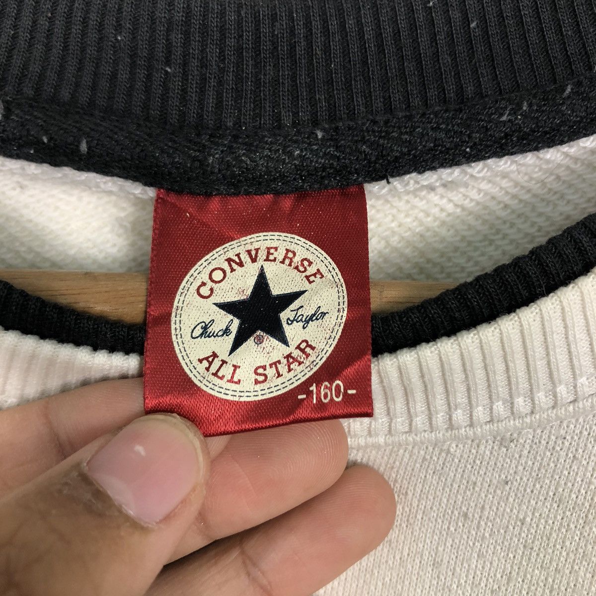 Japanese Brand × Vintage 📌Vintage Sweatshirt Converse All Star Big Logo Size US M / EU 48-50 / 2 - 14 Thumbnail