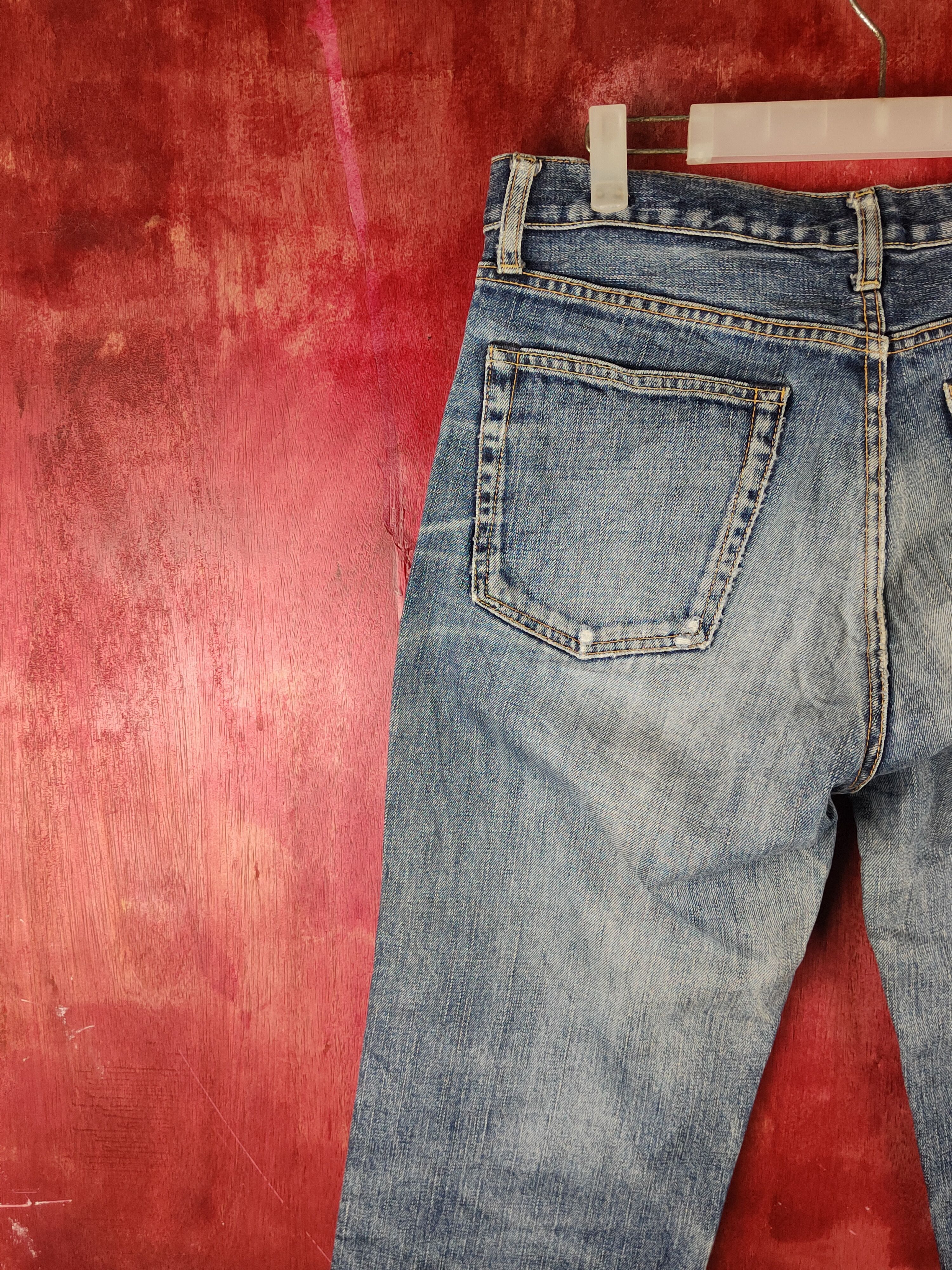 Japanese Brand Uniqlo Blue Faded Distressed Ripped Jeans #S2331 Size US 32 / EU 48 - 8 Thumbnail