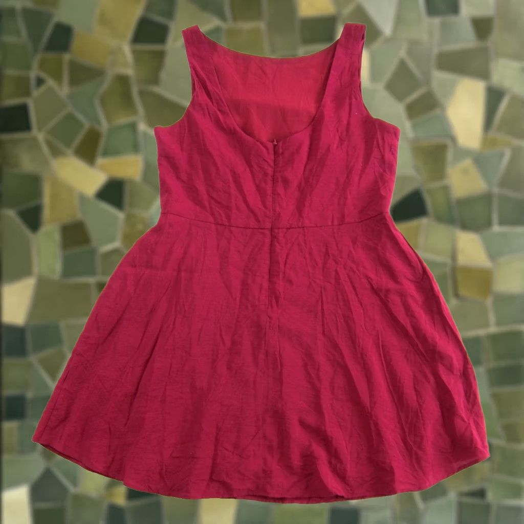 Mango Mango Sun Dress NWT Red Boat Neck Tank Dress Large Sun Dress Large Size 36" / US 14 / IT 50 - 1 Thumbnail