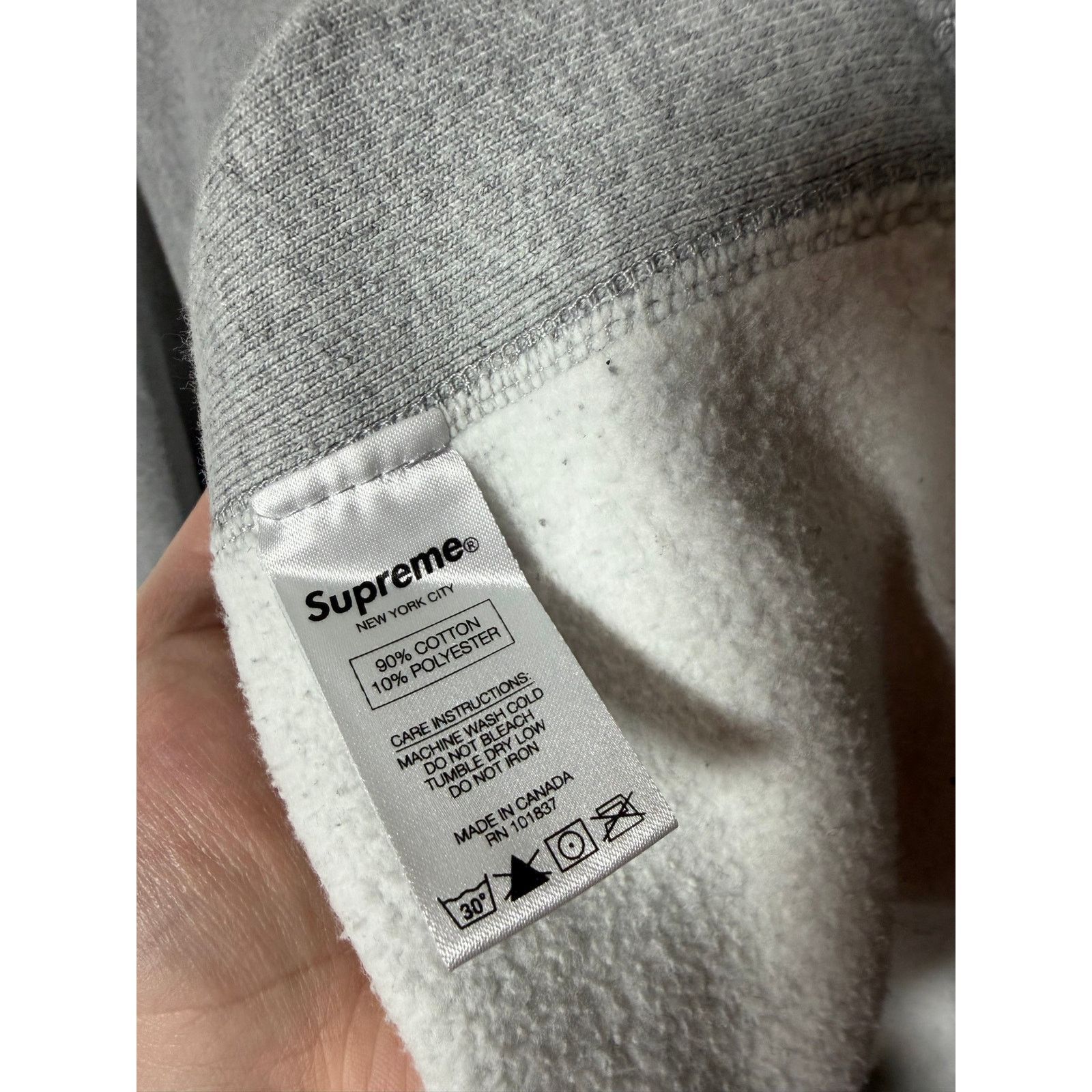 Supreme Supreme arc logo crewneck heather grey Size US L / EU 52-54 / 3 - 6 Thumbnail