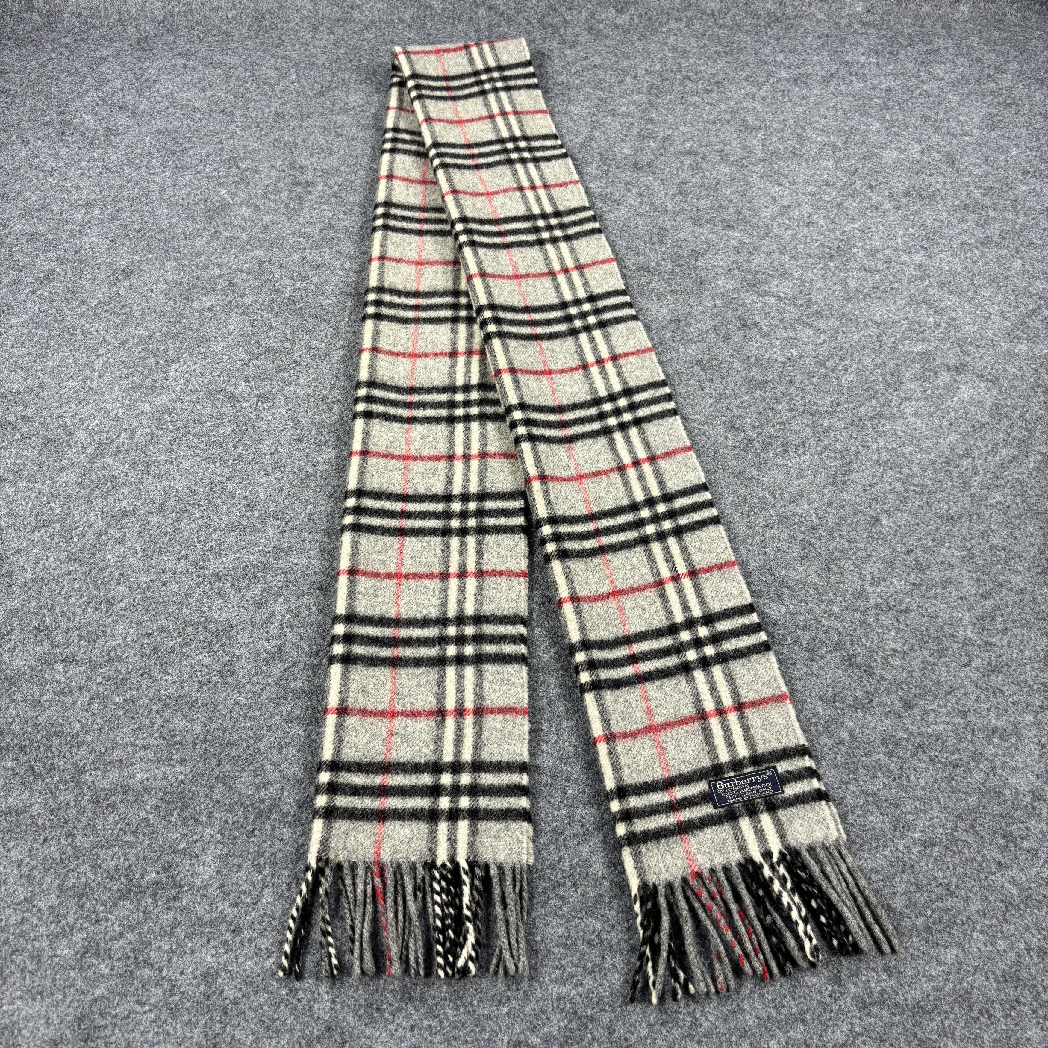 Burberry × Vintage GF10711 Burberry Scarf Neck Wear Muffler Nova Check Size ONE SIZE - 1 Thumbnail