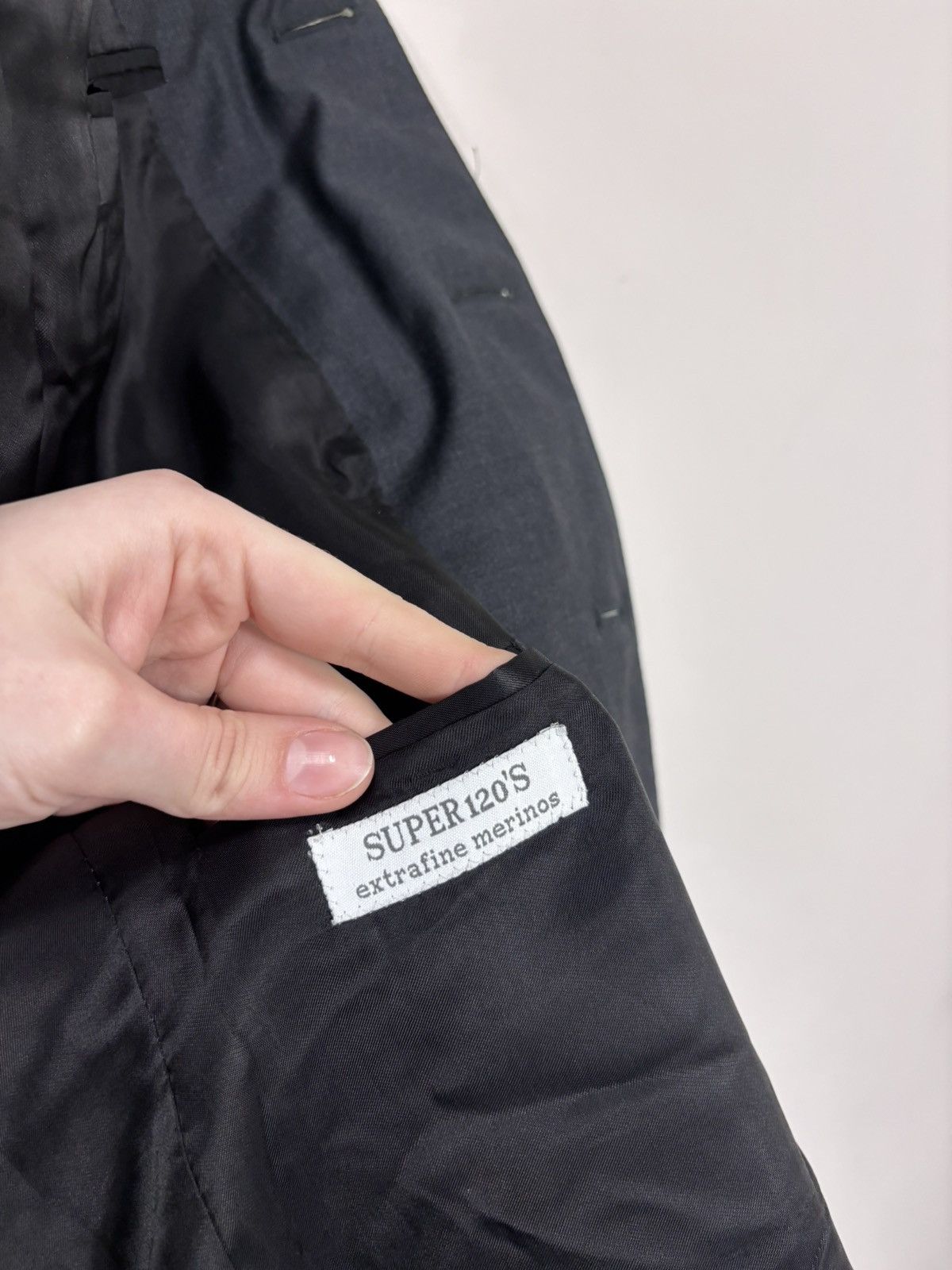 Corneliani Corneliani Linea Sartoria Men’s Grey Wool Blazer Jacket Size 48R - 19 Thumbnail
