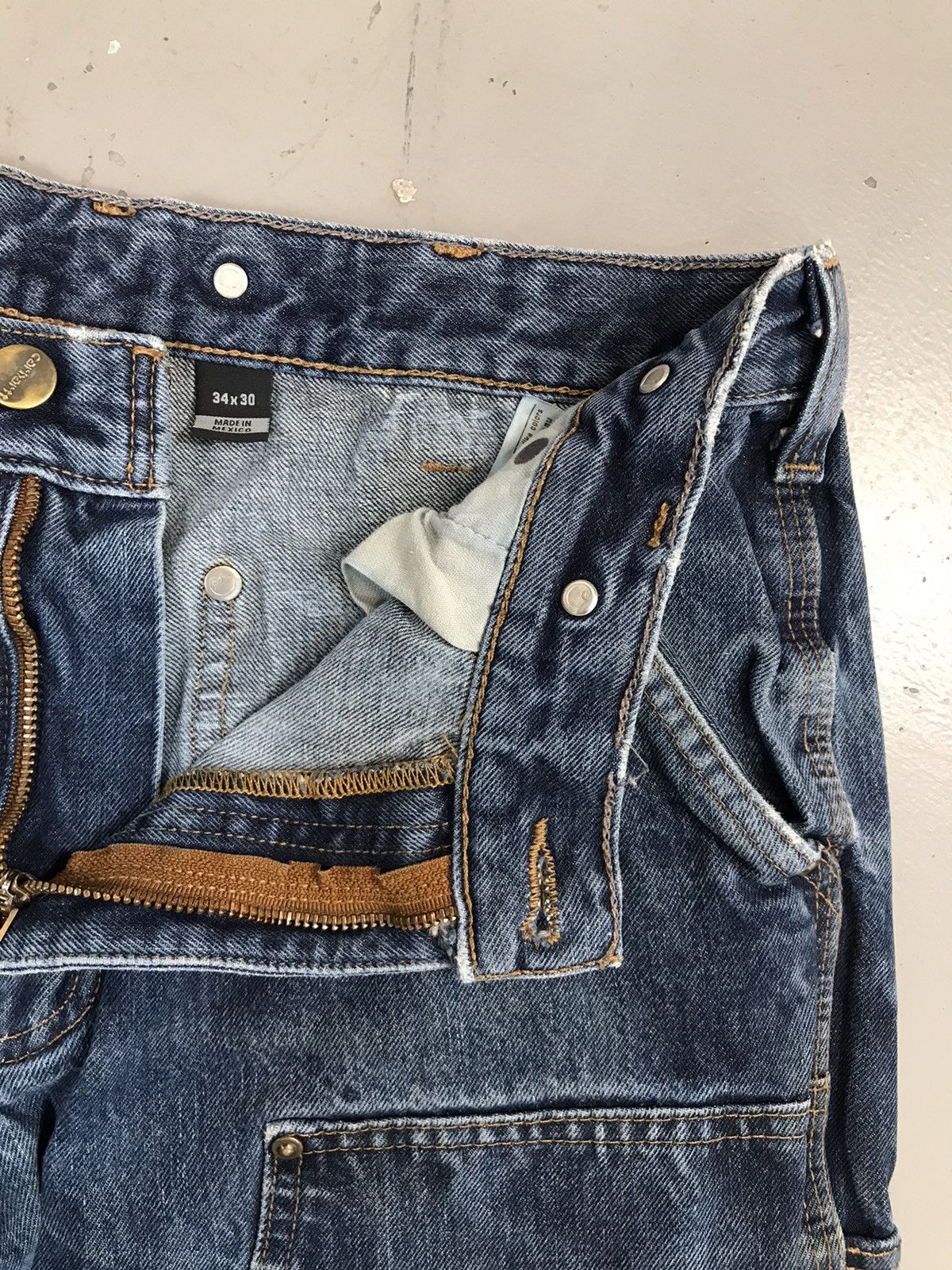 Carhartt × Vintage Vintage Carhartt B73 DST double knee denim Size US 34 / EU 50 - 5 Thumbnail