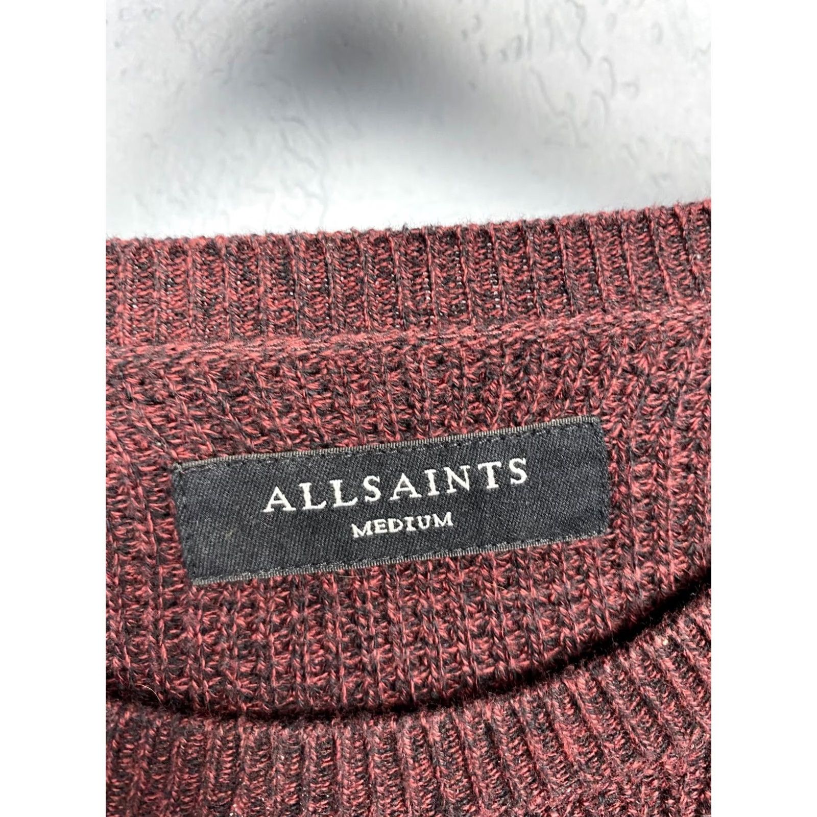 Allsaints Allsaints Rias Crew Neck Mens Knit Sweater M Multicolor Cotton Knit Logo Pullover 90s Style Mens Size US M / EU 48-50 / 2 - 3 Thumbnail