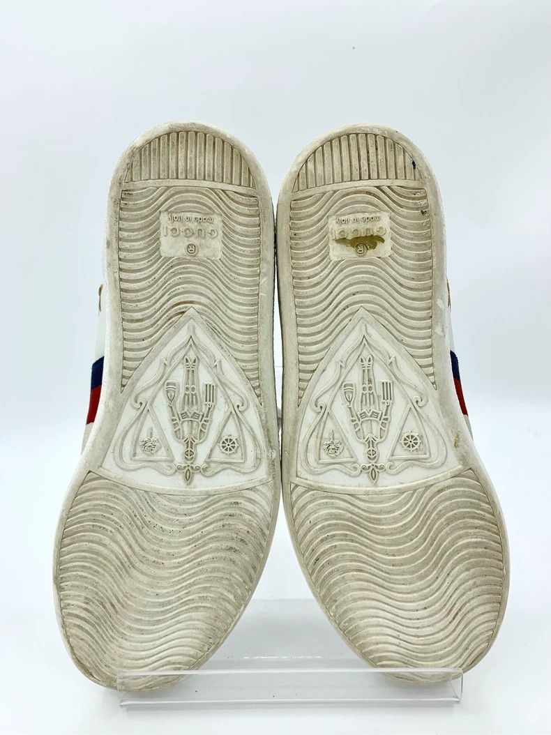 Gucci Gucci Size 34 Size 34 Little Bee Star Embroidery White Lac Size US 5 / EU 37 - 5 Thumbnail