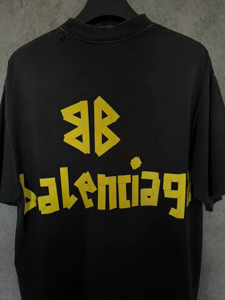 Balenciaga Balenciaga 24ss Classic Tape Print Vintage Short Sleeve T- Size US XS / EU 42 / 0 - 6 Thumbnail