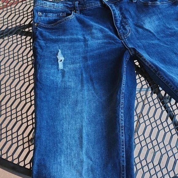 Akademiks Akademiks Jeanius Distressed Sz. 36x32 Blue Jeans Size US 36 / EU 52 - 4 Thumbnail