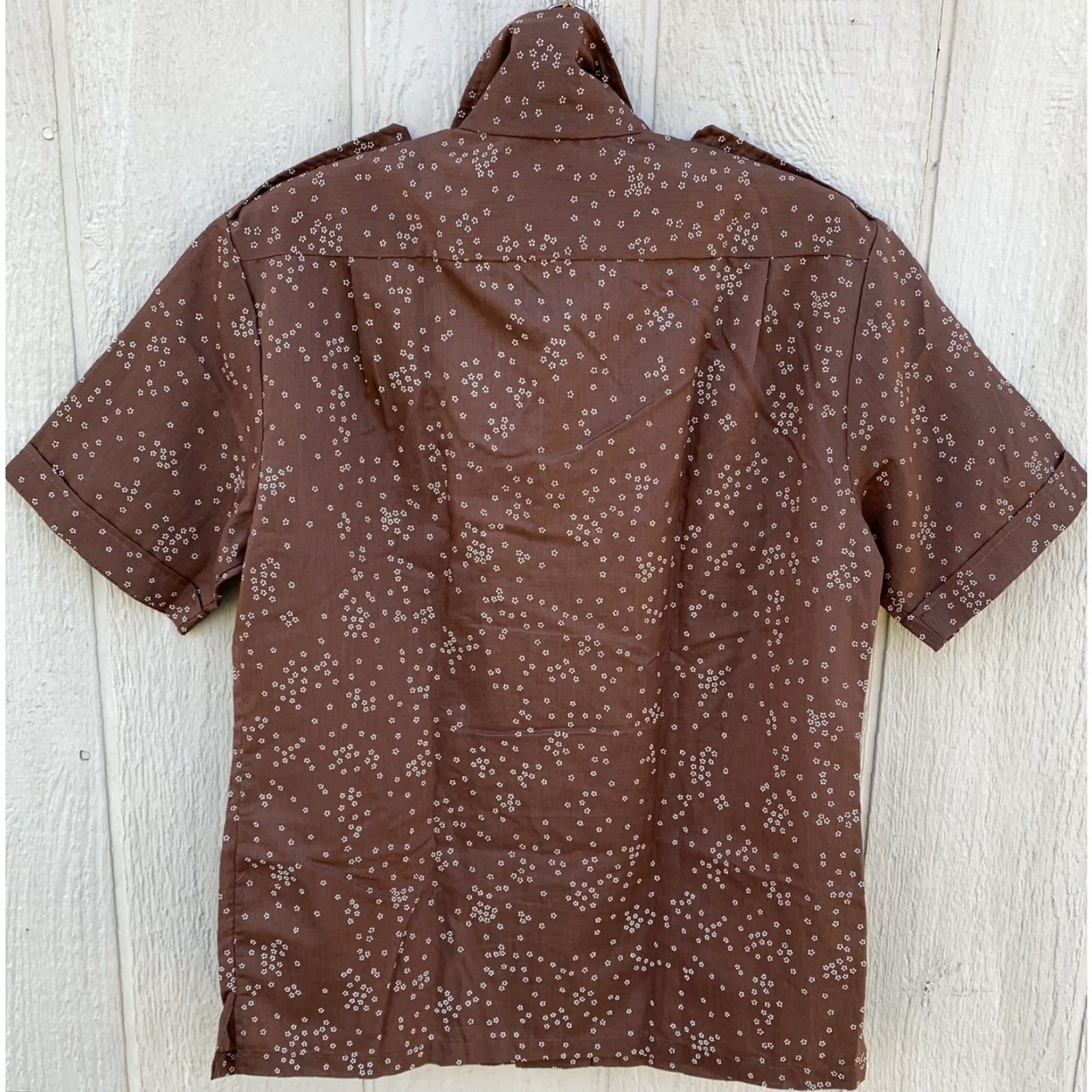 IOLANI VINTAGE Iolani Hawaii Hawaiian shirt tiki Aloha size M Shirt Mens Brown Cotton Blend Pockets 90s/Travel/Party Size US M / EU 48-50 / 2 - 3 Thumbnail
