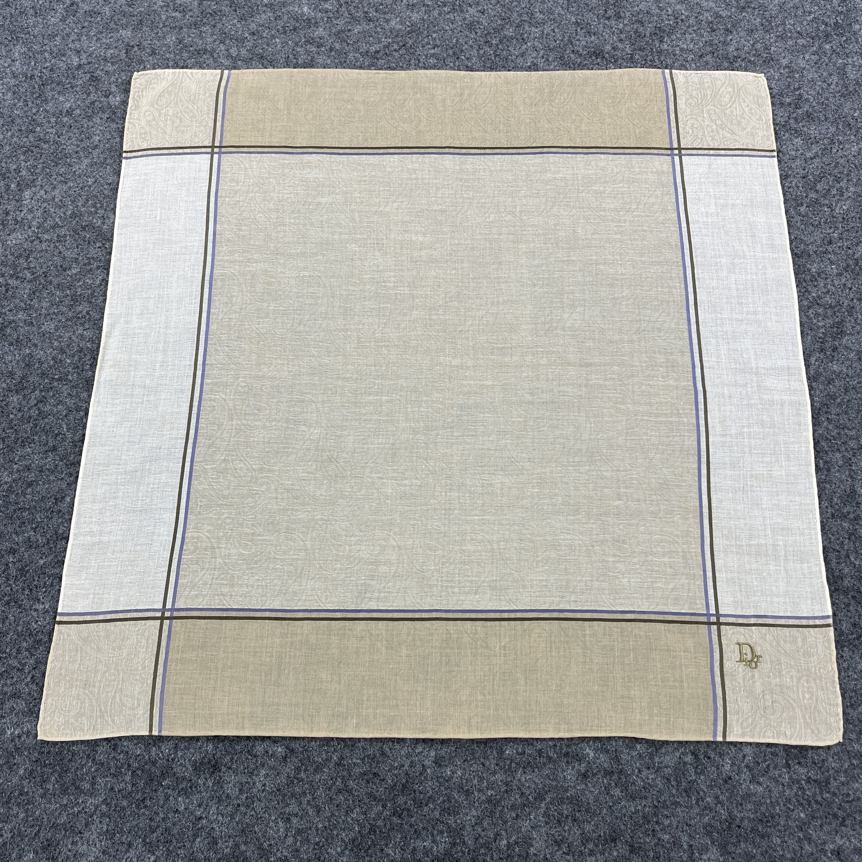 Vintage Christian Dior Handkerchief / Bandana / Neckerchief B566 Size ONE SIZE - 2 Thumbnail