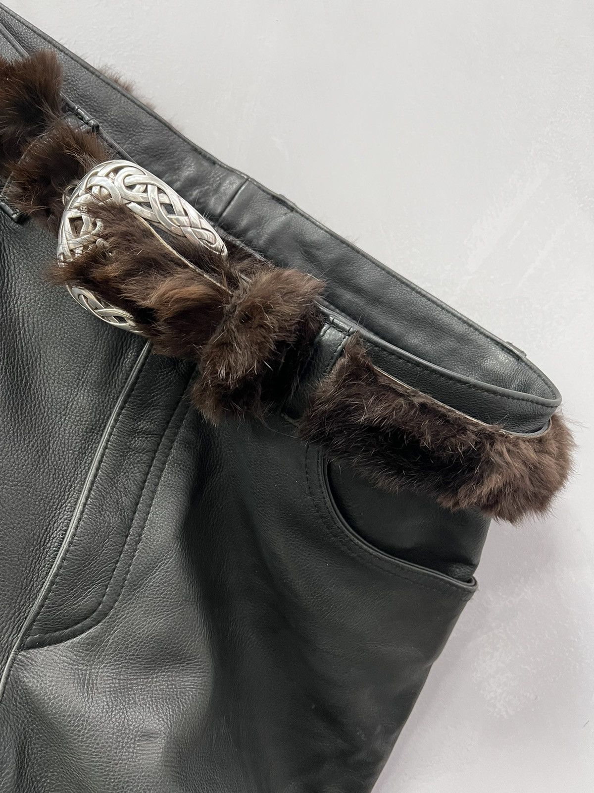 Hysteric Glamour × If Six Was Nine VINTAGE AVANT-GARDE GOTHIC LEATHER BELT RICK OWENS STYLE Size ONE SIZE - 3 Thumbnail